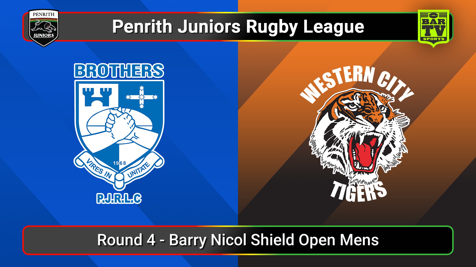 250510-video-Penrith & District Junior Rugby League Round 4 - Barry Nicol Shield Open Mens - Brothers v Western City Tigers Slate Image
