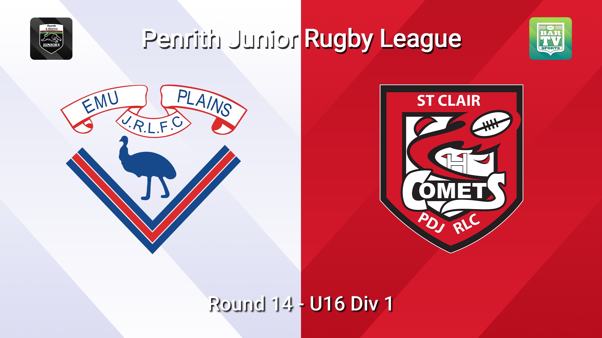 260801-video-Penrith & District Junior Rugby League Round 14 - U16 Div 1 - Emu Plains v St Clair Slate Image