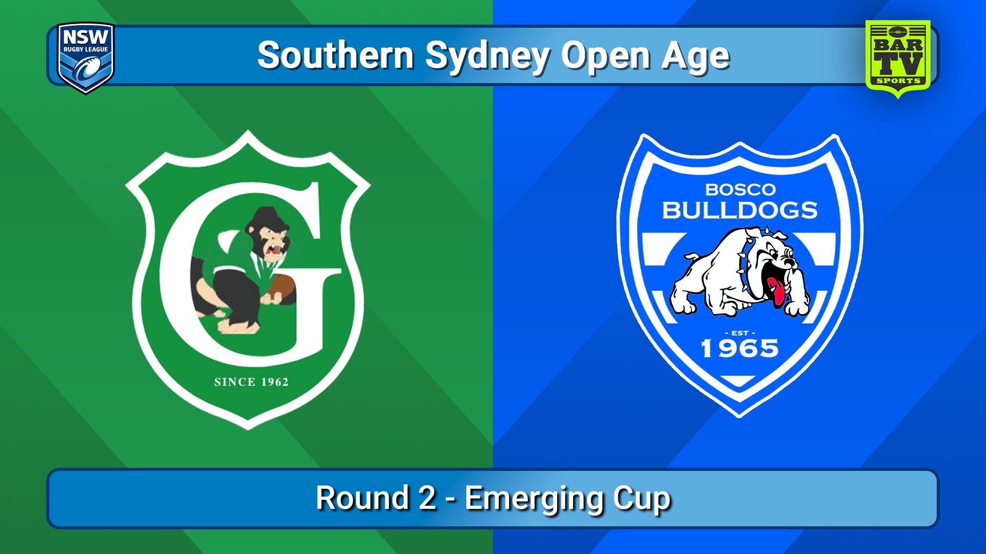 250412-video-S. Sydney Open Round 2 - Emerging Cup - Gymea Gorillas v St John Bosco Bulldogs Slate Image