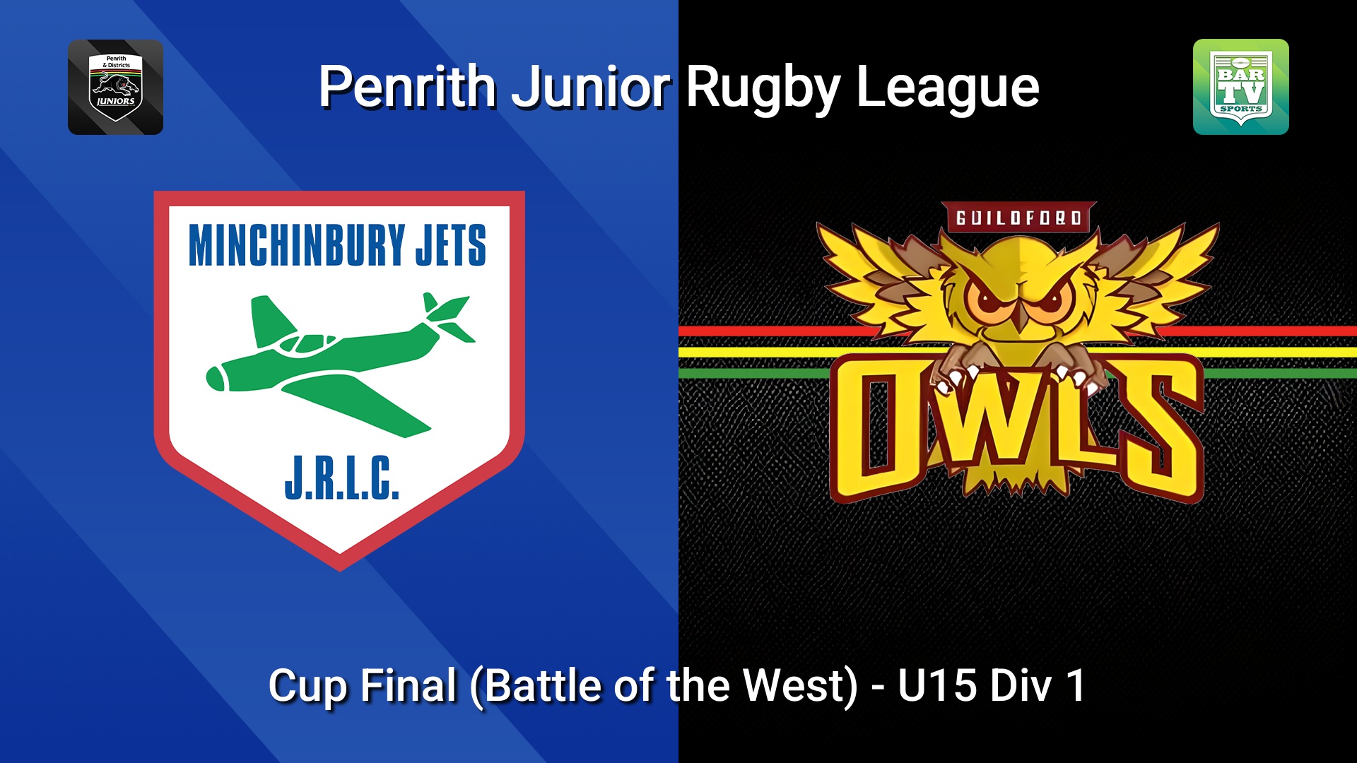 260919-video-Penrith & District Junior Rugby League Cup Final (Battle of the West) - U15 Div 1 - Minchinbury v Guildford Owls Slate Image