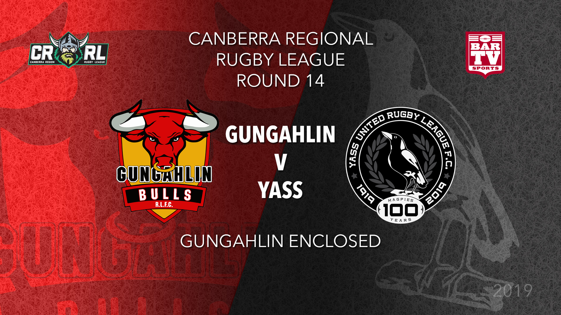 CRRL Round 14 - 1st Grade - Gungahlin Bulls v Yass Magpies Slate Image