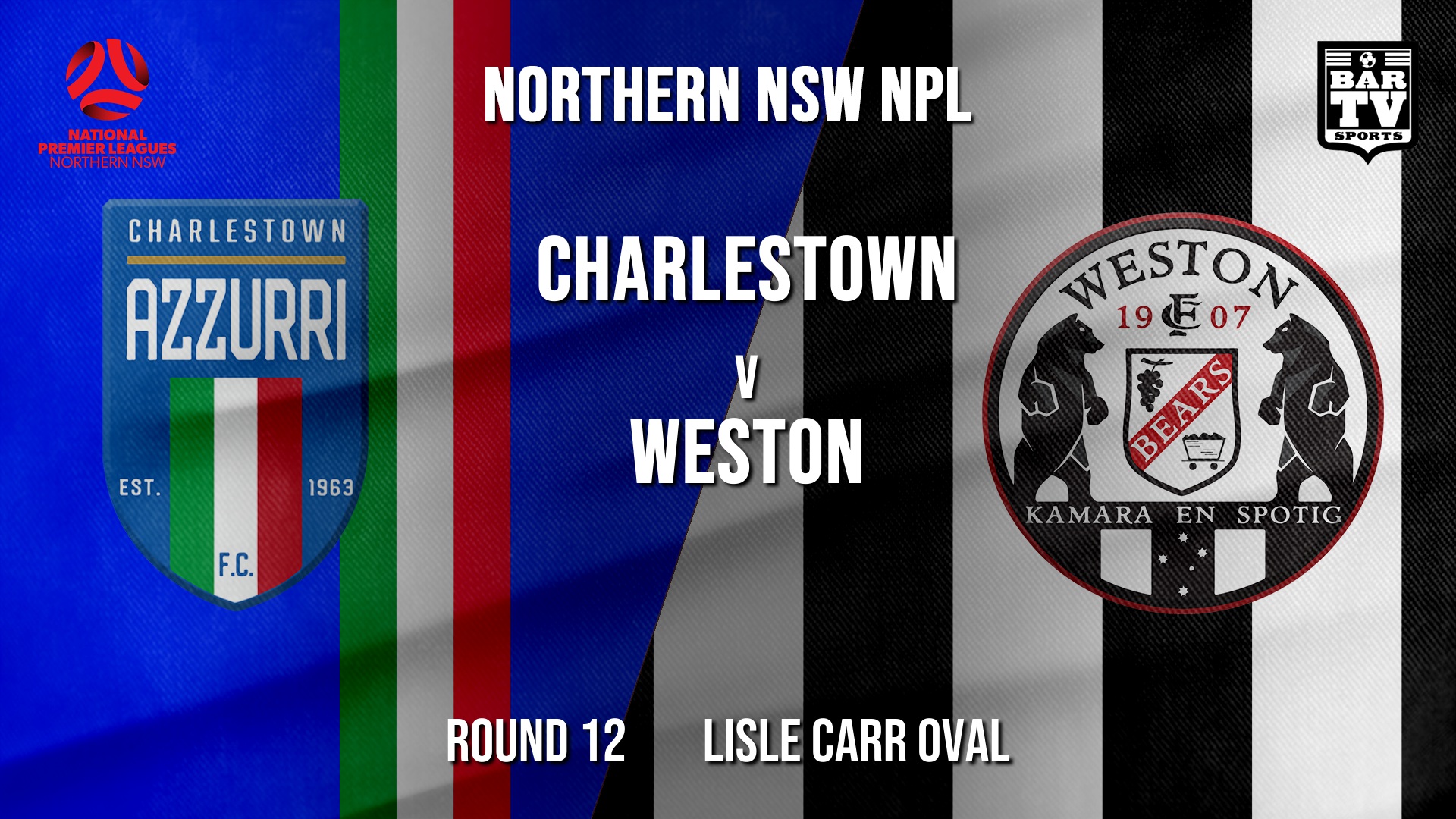 NPL - NNSW Round 12 - Charlestown Azzurri v Weston Workers FC Slate Image