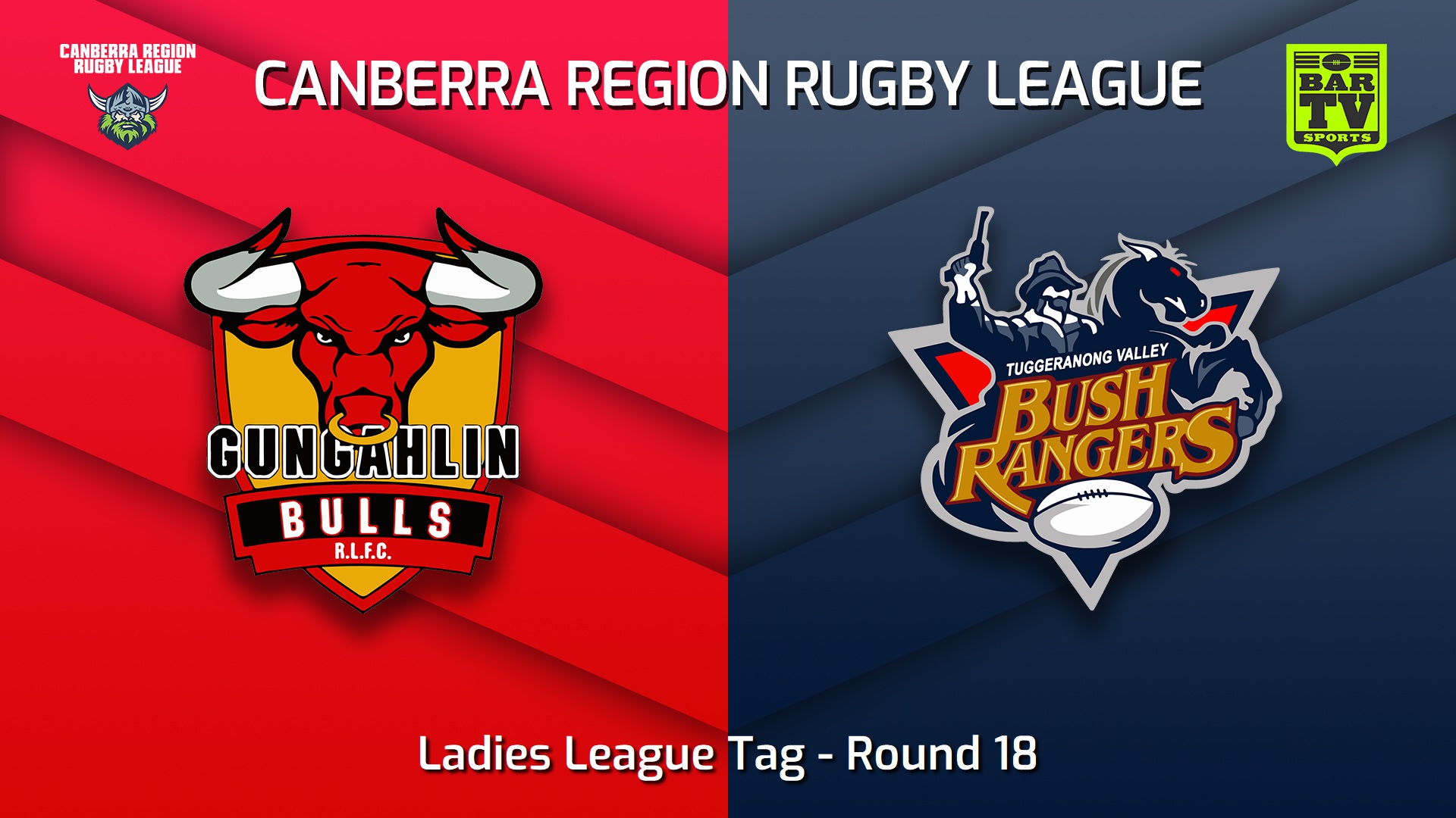 220827-Canberra Round 18 - Ladies League Tag - Gungahlin Bulls v Tuggeranong Bushrangers Slate Image