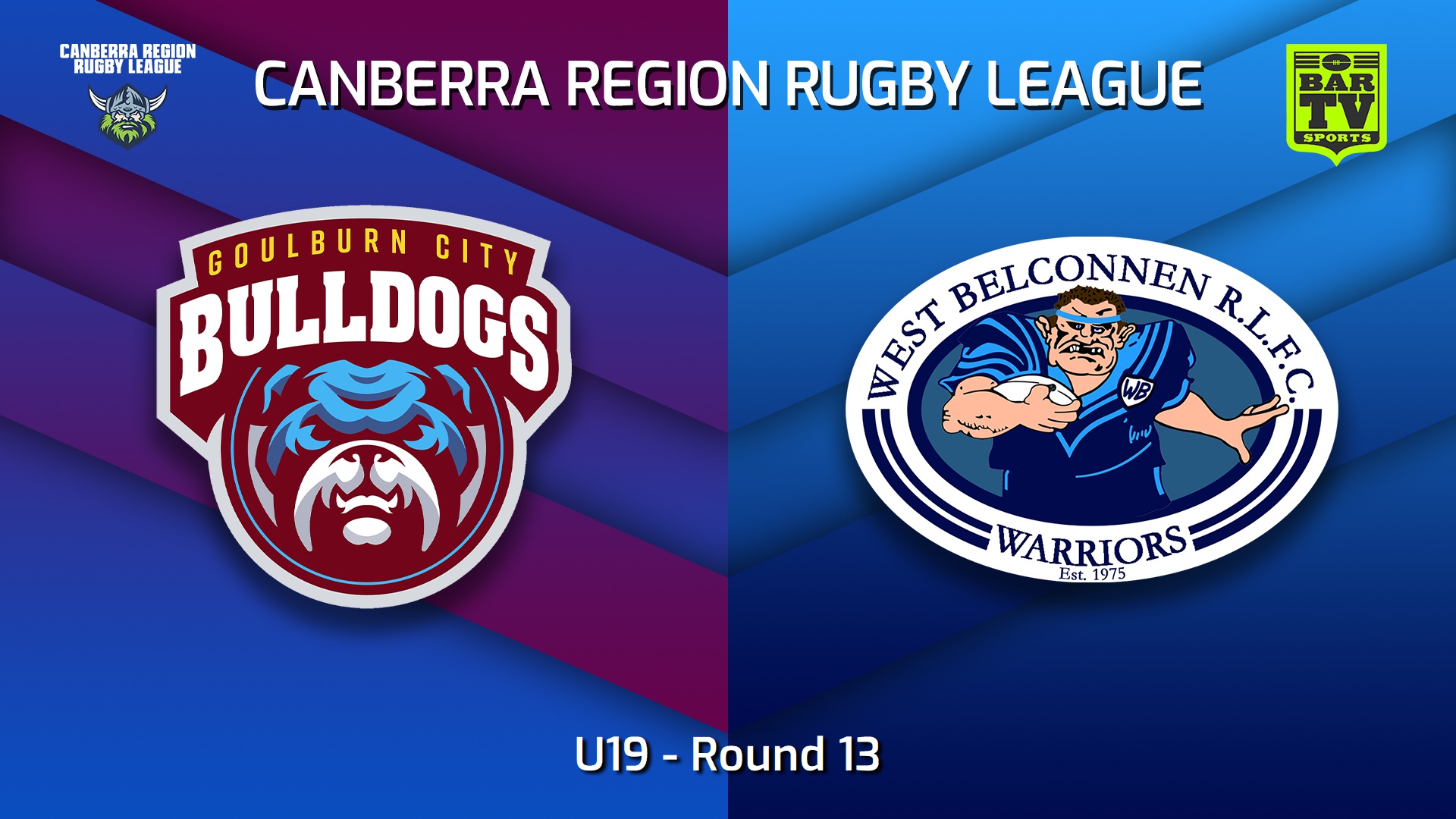 230715-Canberra Round 13 - U19 - Goulburn City Bulldogs v West Belconnen Warriors Slate Image