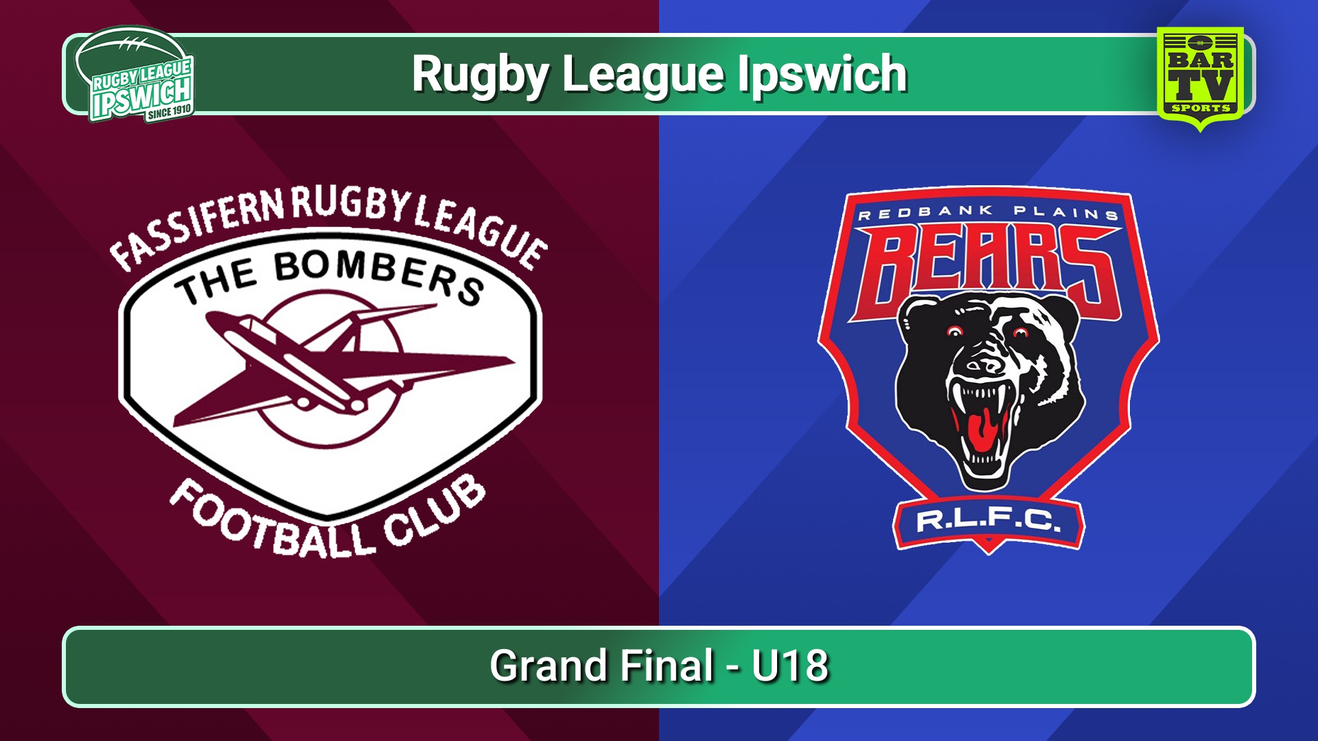 250913-video-Rugby League Ipswich Grand Final - U18 - Fassifern Bombers v Redbank Plains Juniors Slate Image