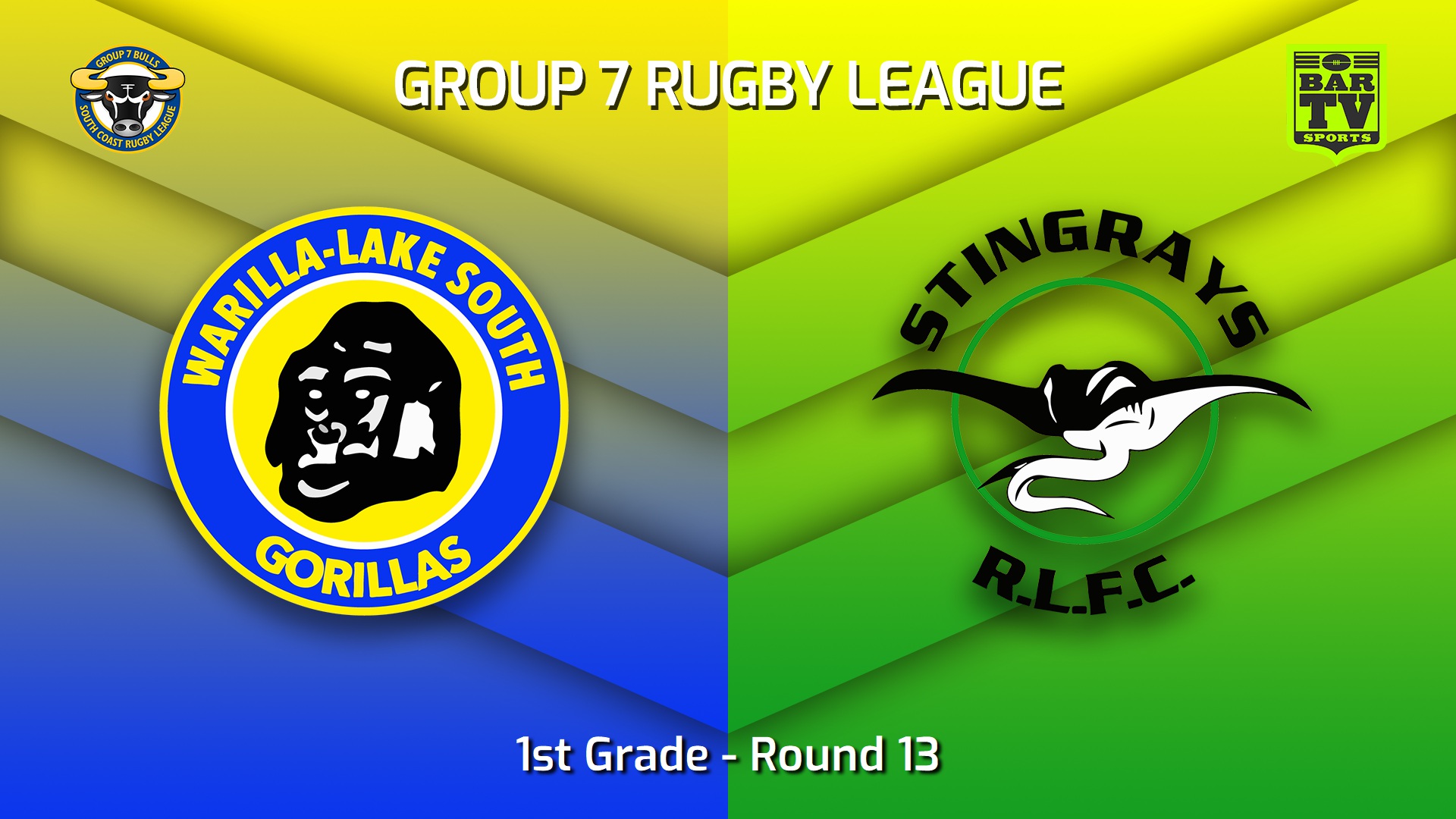 220717-South Coast Round 13 - 1st Grade - Warilla-Lake South Gorillas v Stingrays of Shellharbour Slate Image