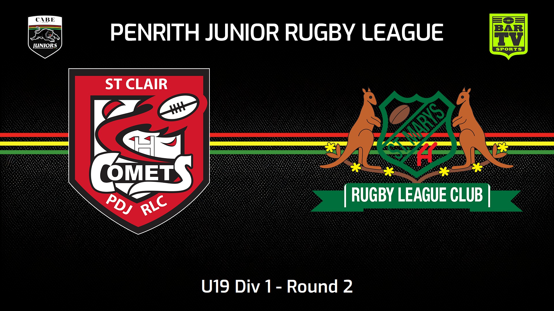 240414-Penrith & District Junior Rugby League Round 2 - U19 Div 1 - St Clair v St Marys Slate Image
