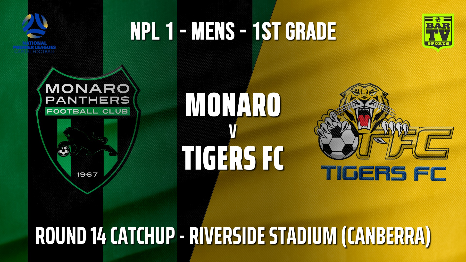 210811-Capital NPL Round 14 Catchup - Monaro Panthers FC v Tigers FC Slate Image