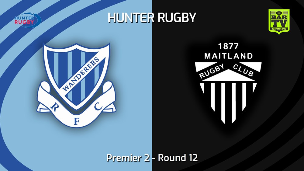 240706-video-Hunter Rugby Round 12 - Premier 2 - Wanderers v Maitland Slate Image