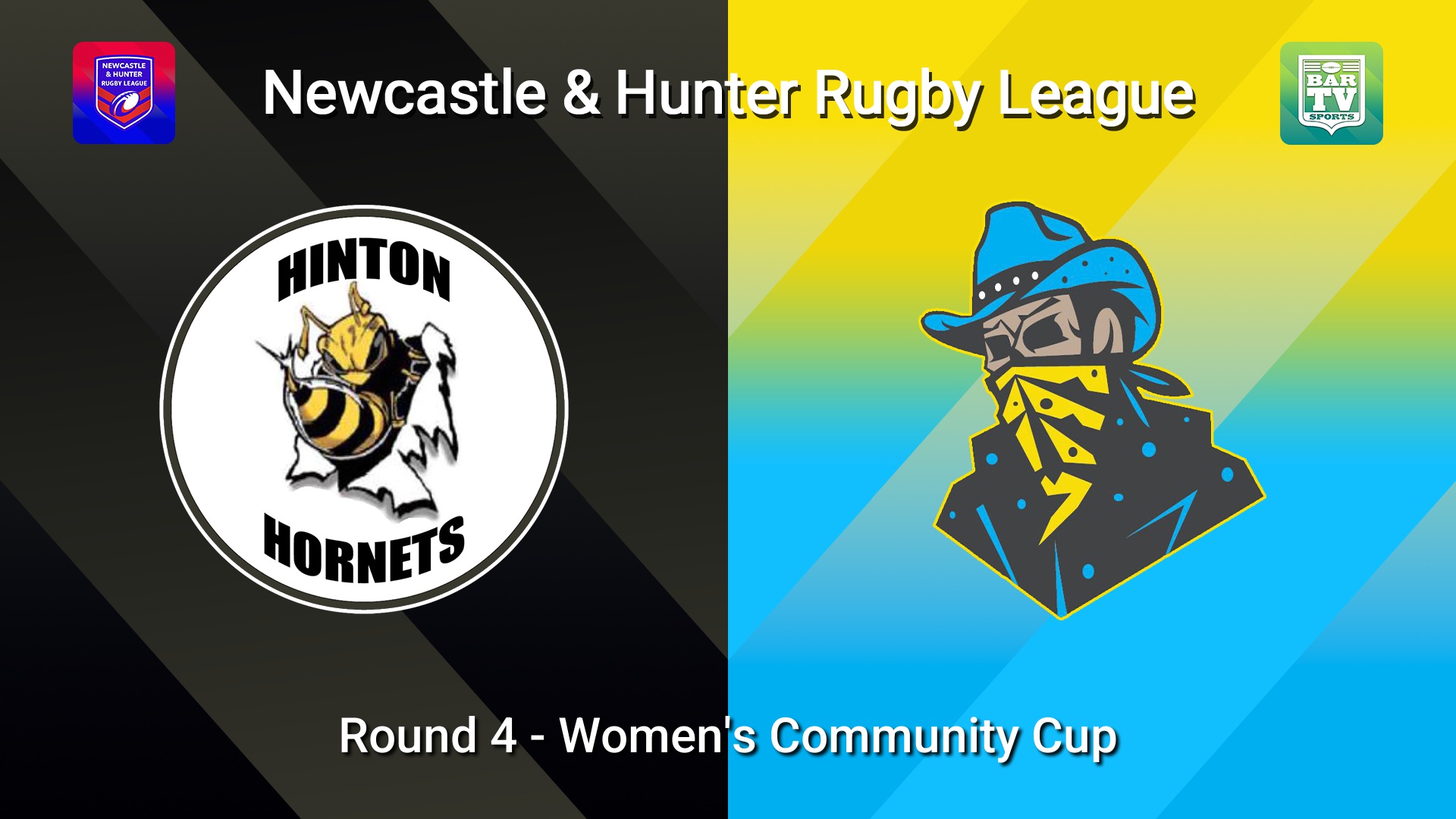 260516-video-NHRL Round 4 - Women's Community Cup - Hinton Hornets v Nelson Bay Bandits Slate Image
