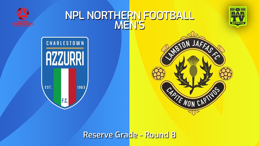 240515-video-NNSW NPLM Res Round 8 - Charlestown Azzurri FC Res v Lambton Jaffas FC Res Minigame Slate Image