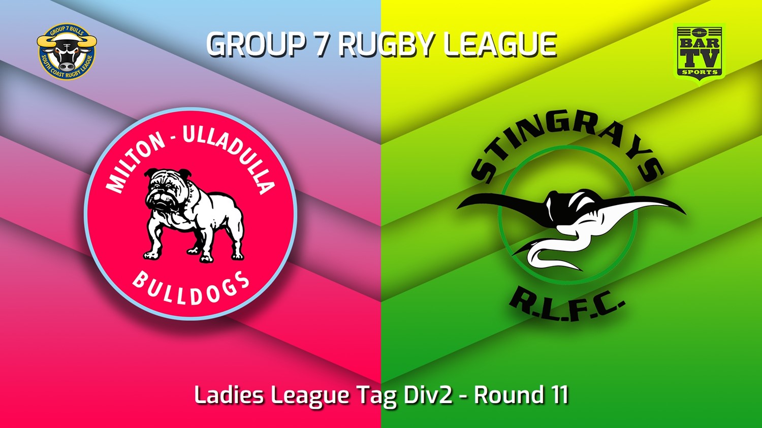 230618-South Coast Round 11 - Ladies League Tag Div2 - Milton-Ulladulla Bulldogs v Stingrays of Shellharbour Slate Image
