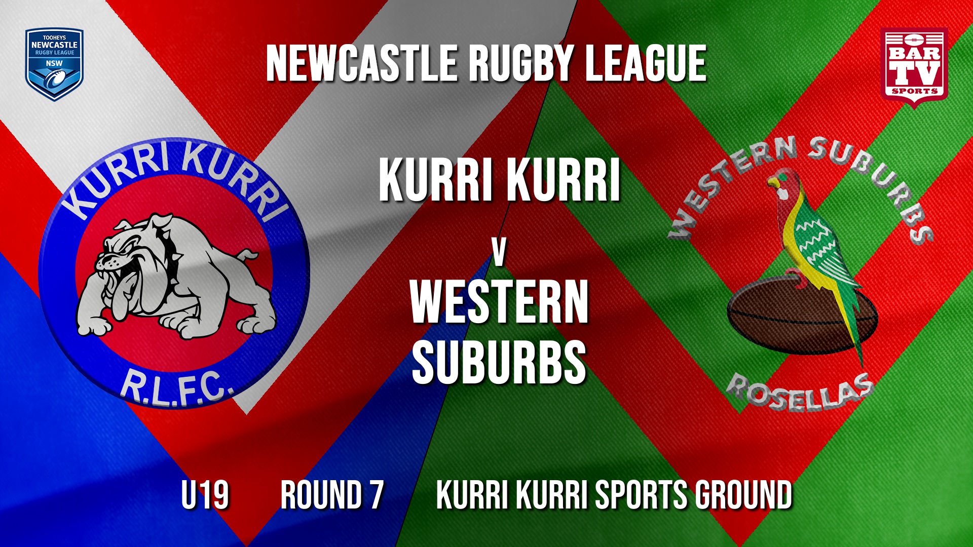 Newcastle Rugby League Round 7 - U19 - Kurri Kurri Bulldogs v Western Suburbs Rosellas Slate Image
