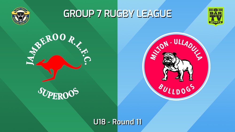 240622-video-South Coast Round 11 - U18 - Jamberoo Superoos v Milton-Ulladulla Bulldogs Slate Image