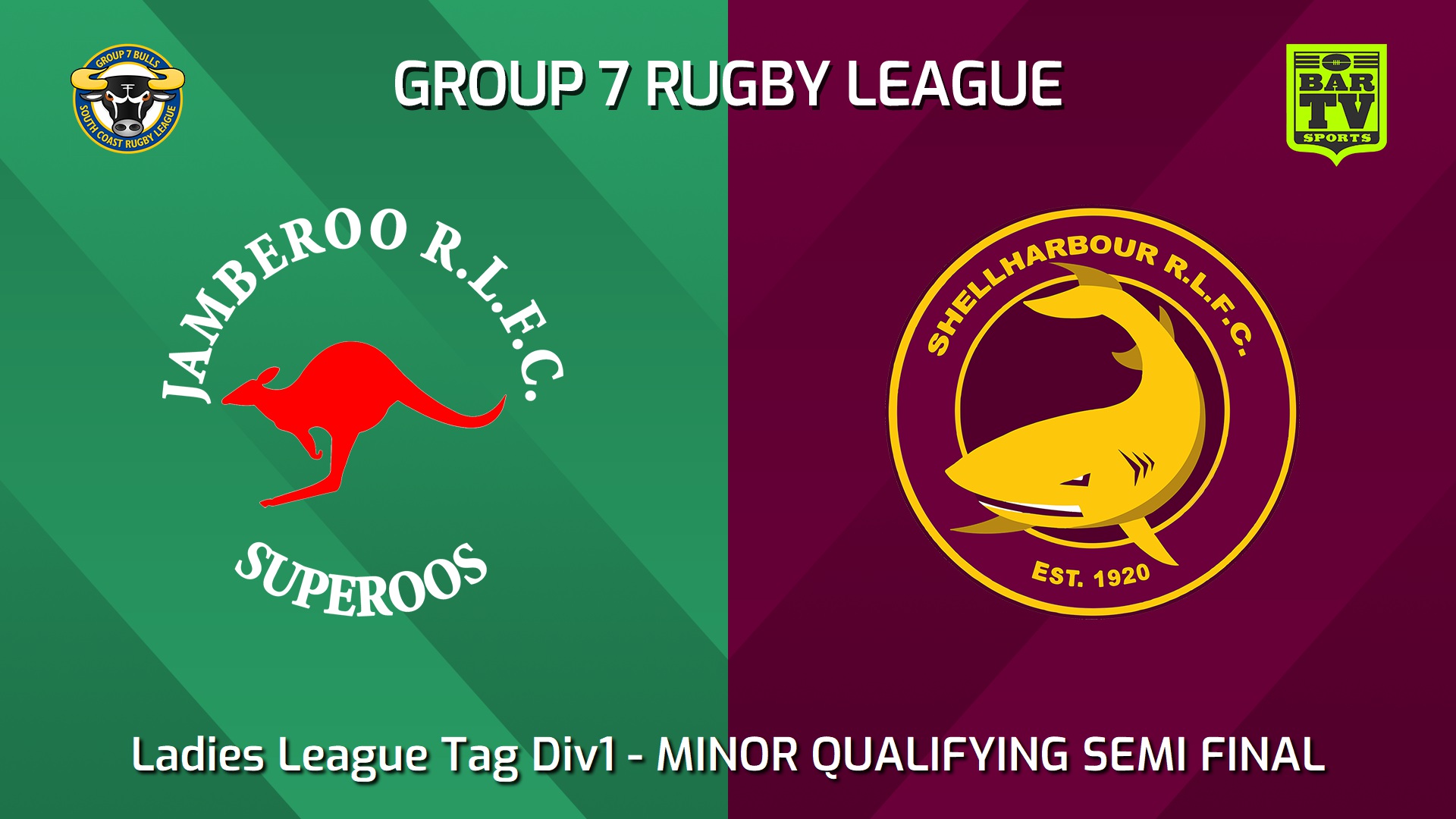240824-video-South Coast MINOR QUALIFYING SEMI FINAL - Ladies League Tag Div1 - Jamberoo Superoos v Shellharbour Sharks Slate Image