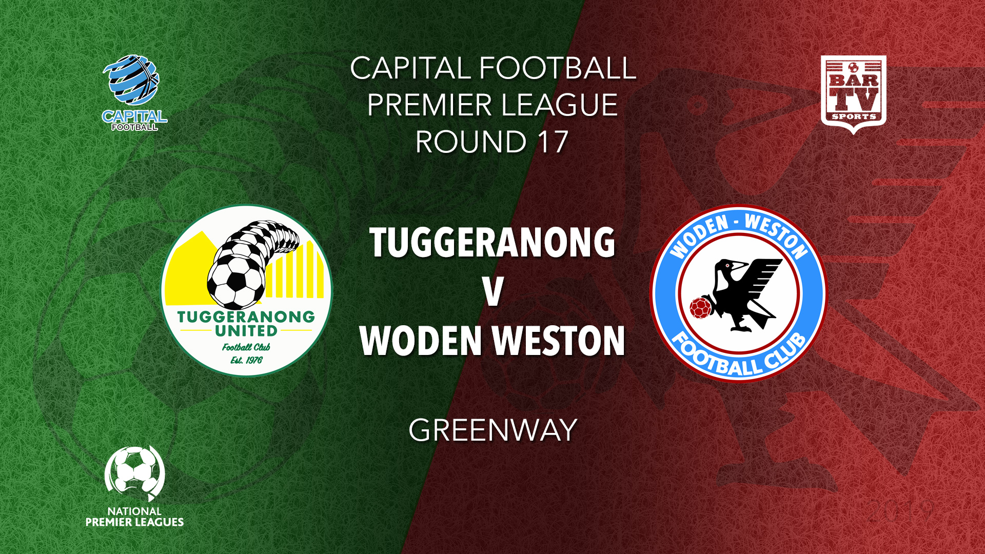 NPL - Capital Tuggeranong United FC v Woden-Weston FC Slate Image