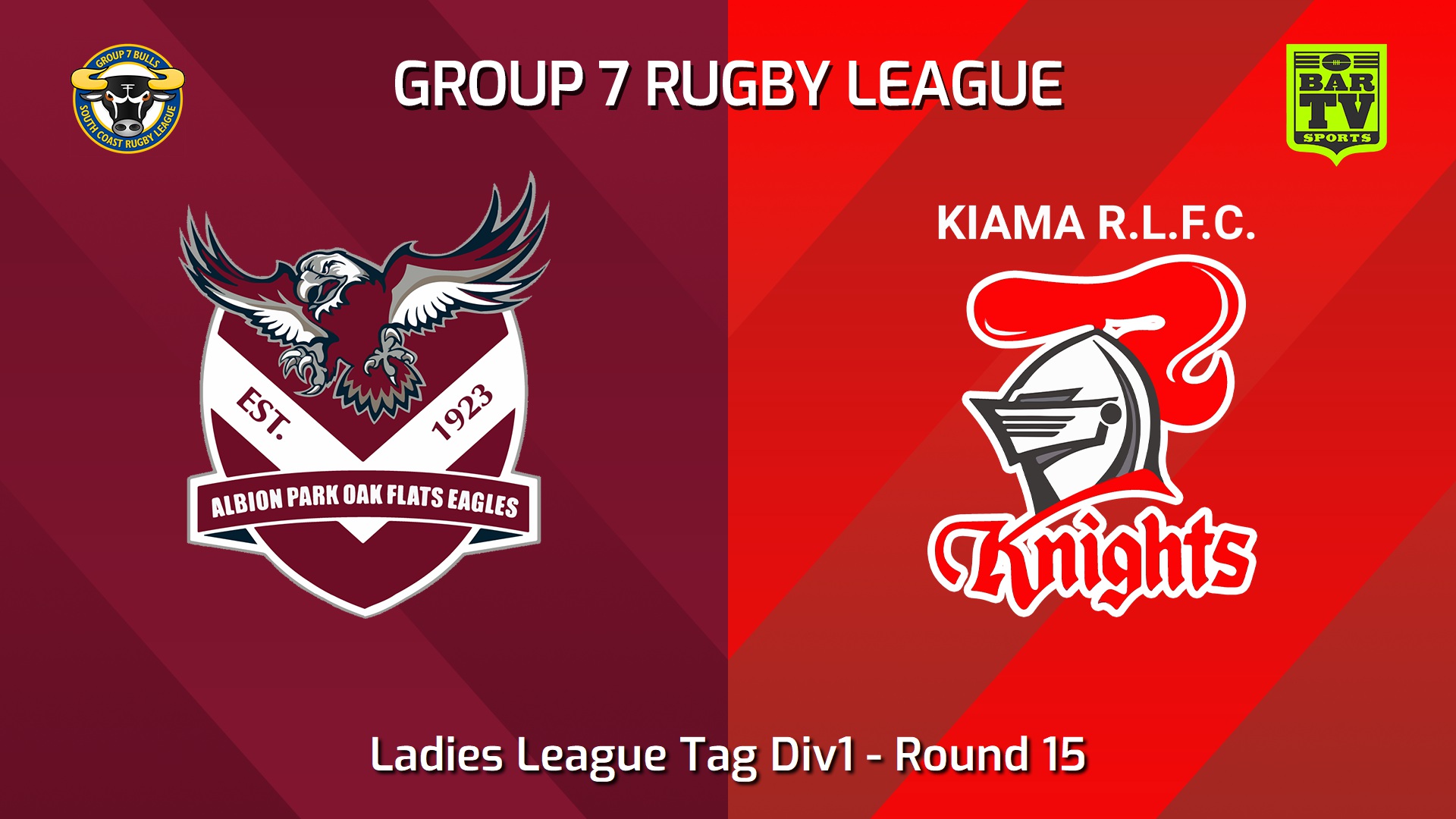 240727-video-South Coast Round 15 - Ladies League Tag Div1 - Albion Park Oak Flats Eagles v Kiama Knights Slate Image