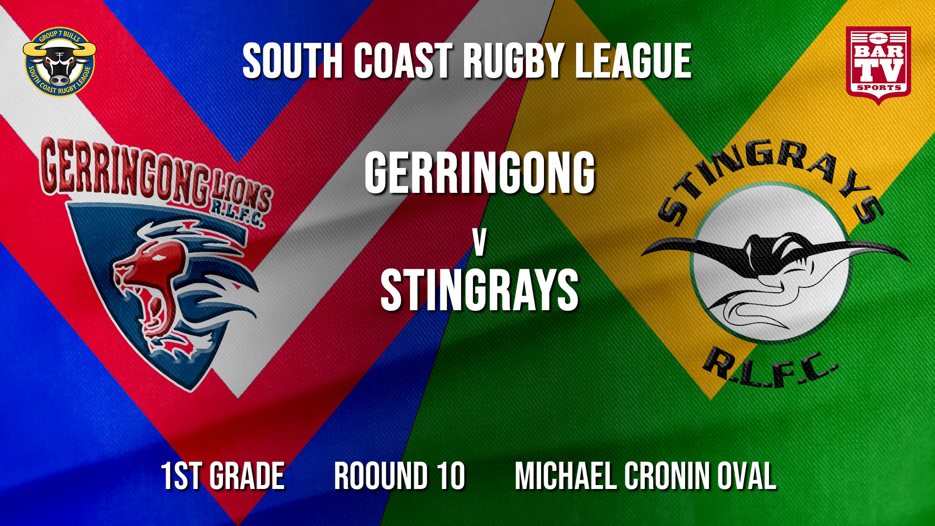 Group 7 RL Roound 10 - 1st Grade - Gerringong v Stingrays of Shellharbour Slate Image
