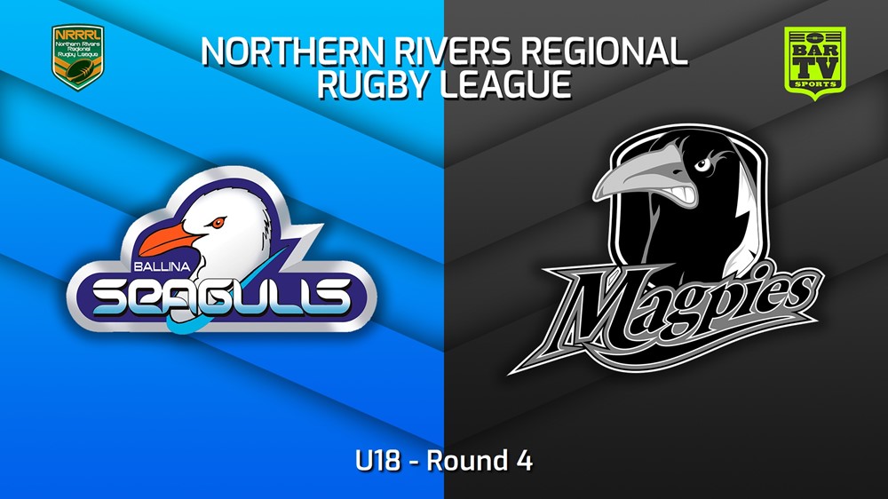230507-Northern Rivers Round 4 - U18 - Ballina Seagulls v Lower Clarence Magpies Slate Image