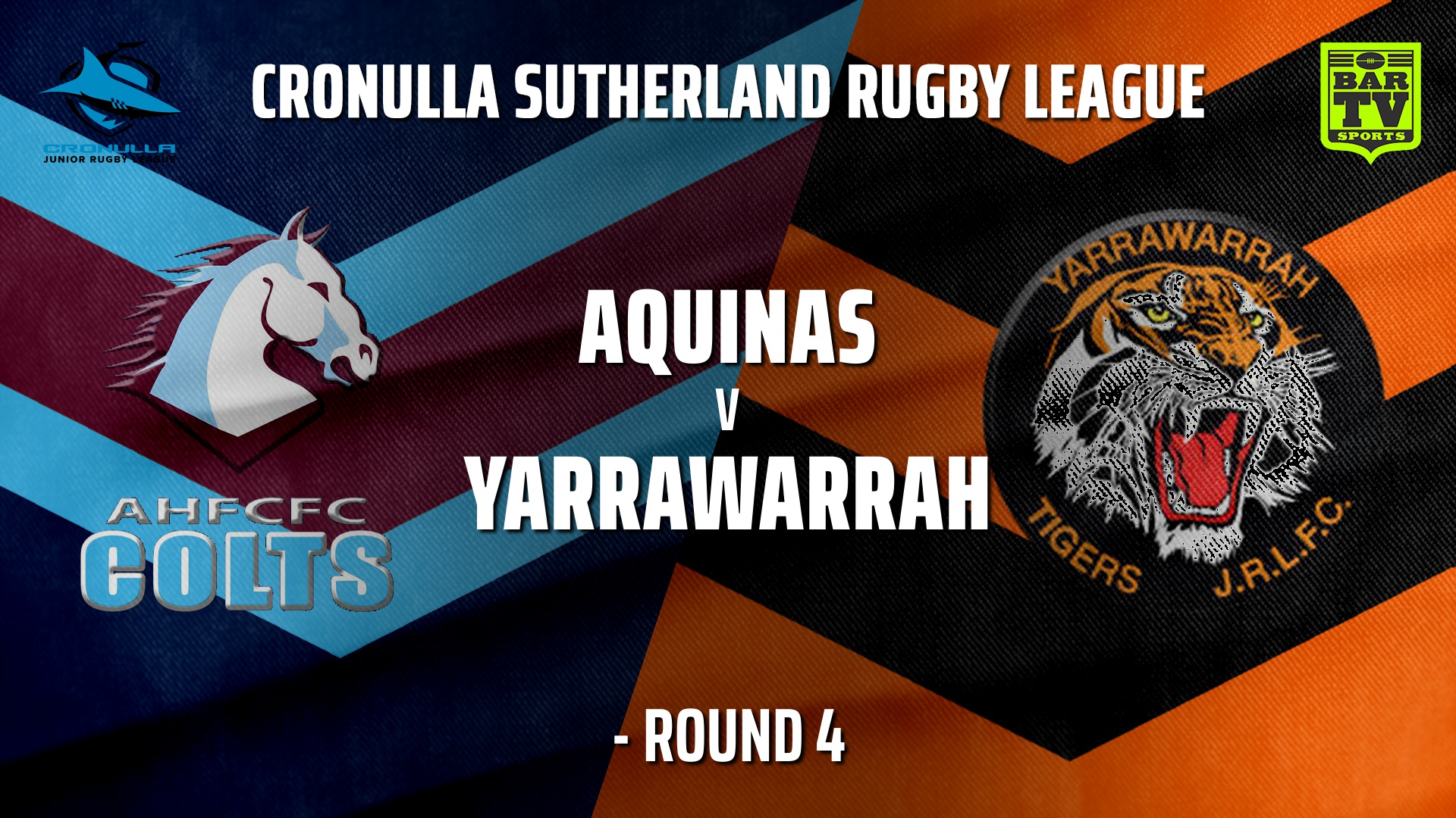 210523-Cronulla JRL Under 14s Silver Round 4 - Aquinas Colts v Yarrawarrah Tigers Slate Image