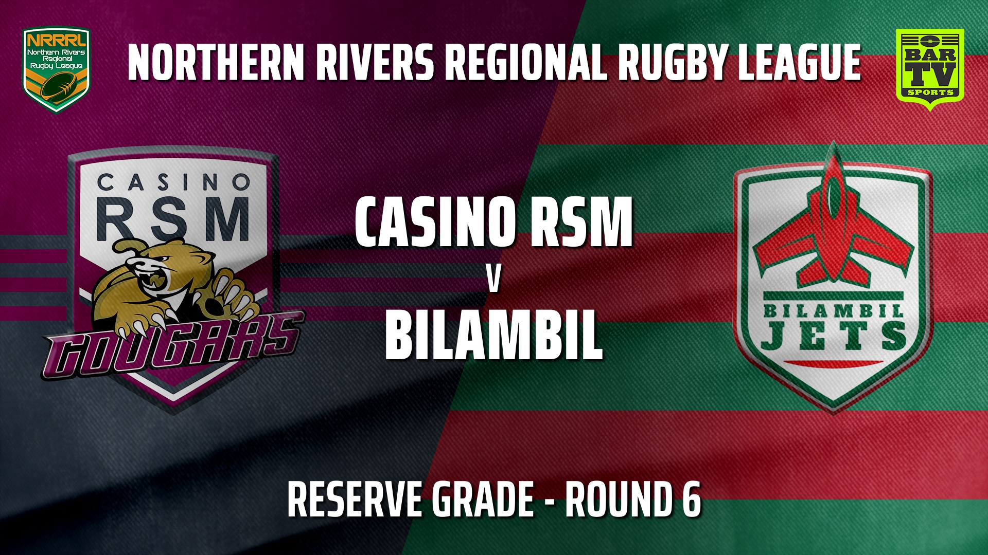 210606-NRRRL Round 6 - Reserve Grade - Casino RSM Cougars v Bilambil Jets Slate Image