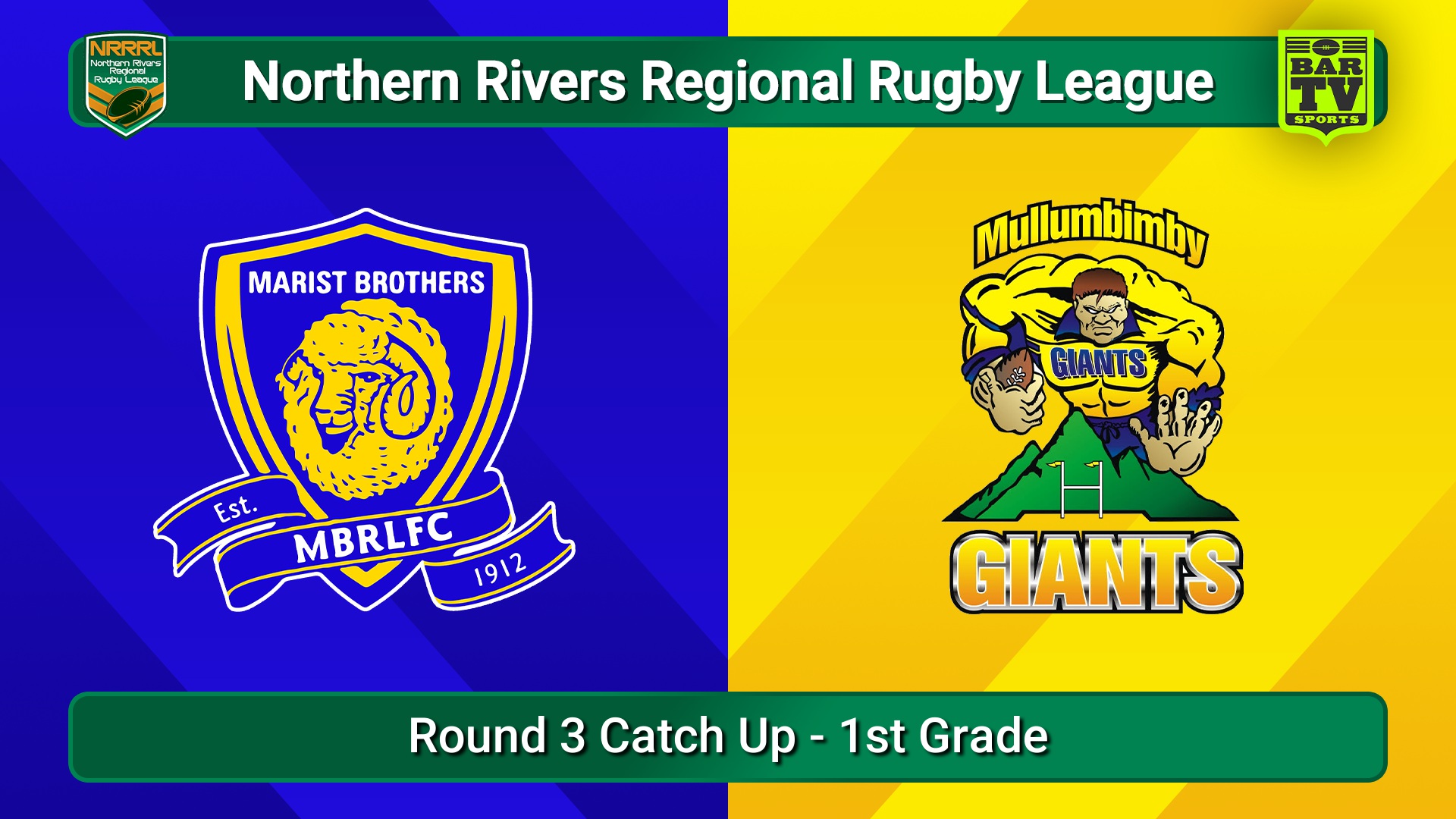 250720-video-Northern Rivers Round 3 Catch Up - 1st Grade - Lismore Marist Brothers v Mullumbimby Giants Slate Image