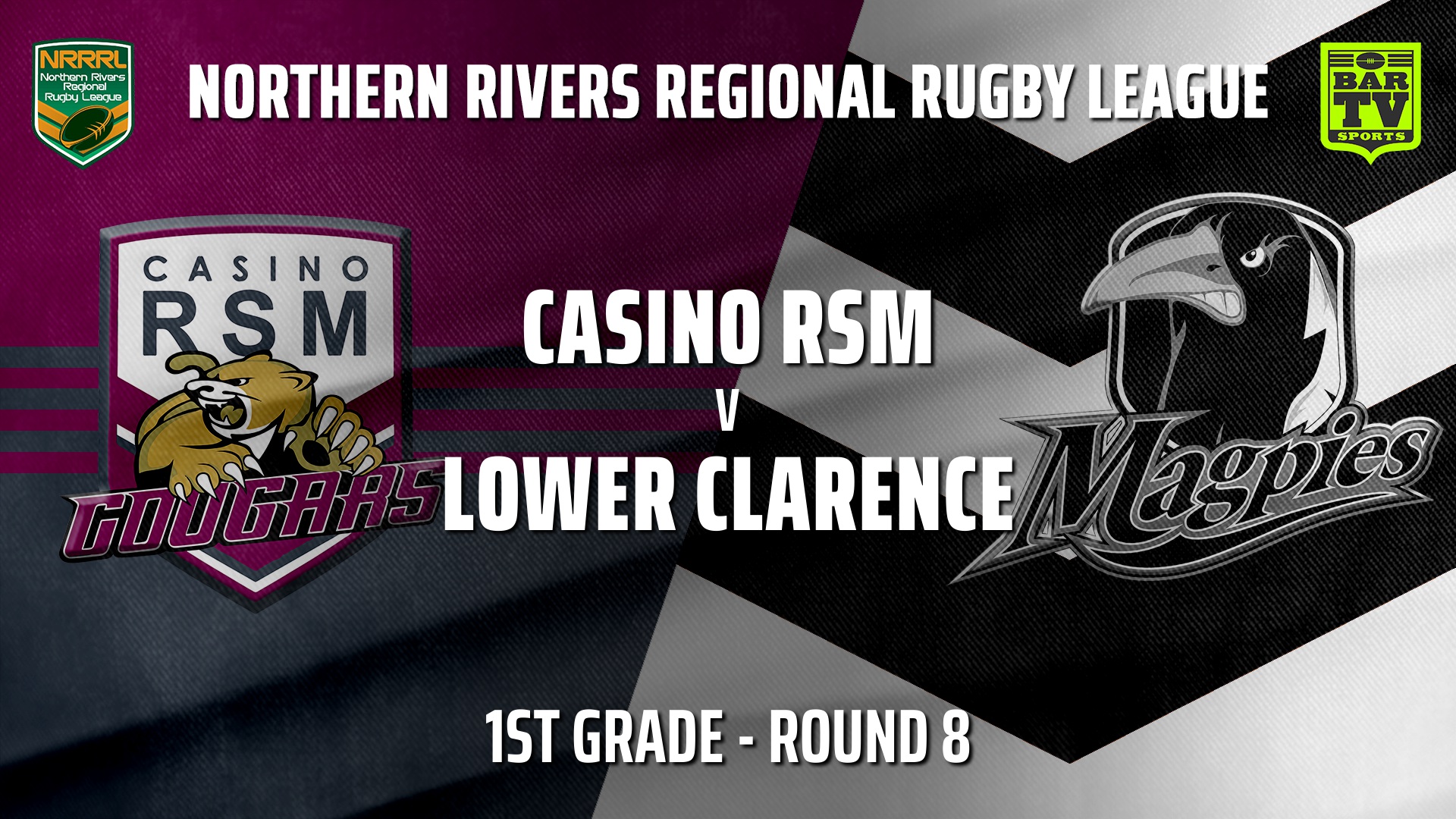 210704-Northern Rivers Round 8 - 1st Grade - Casino RSM Cougars v Lower Clarence Magpies Slate Image