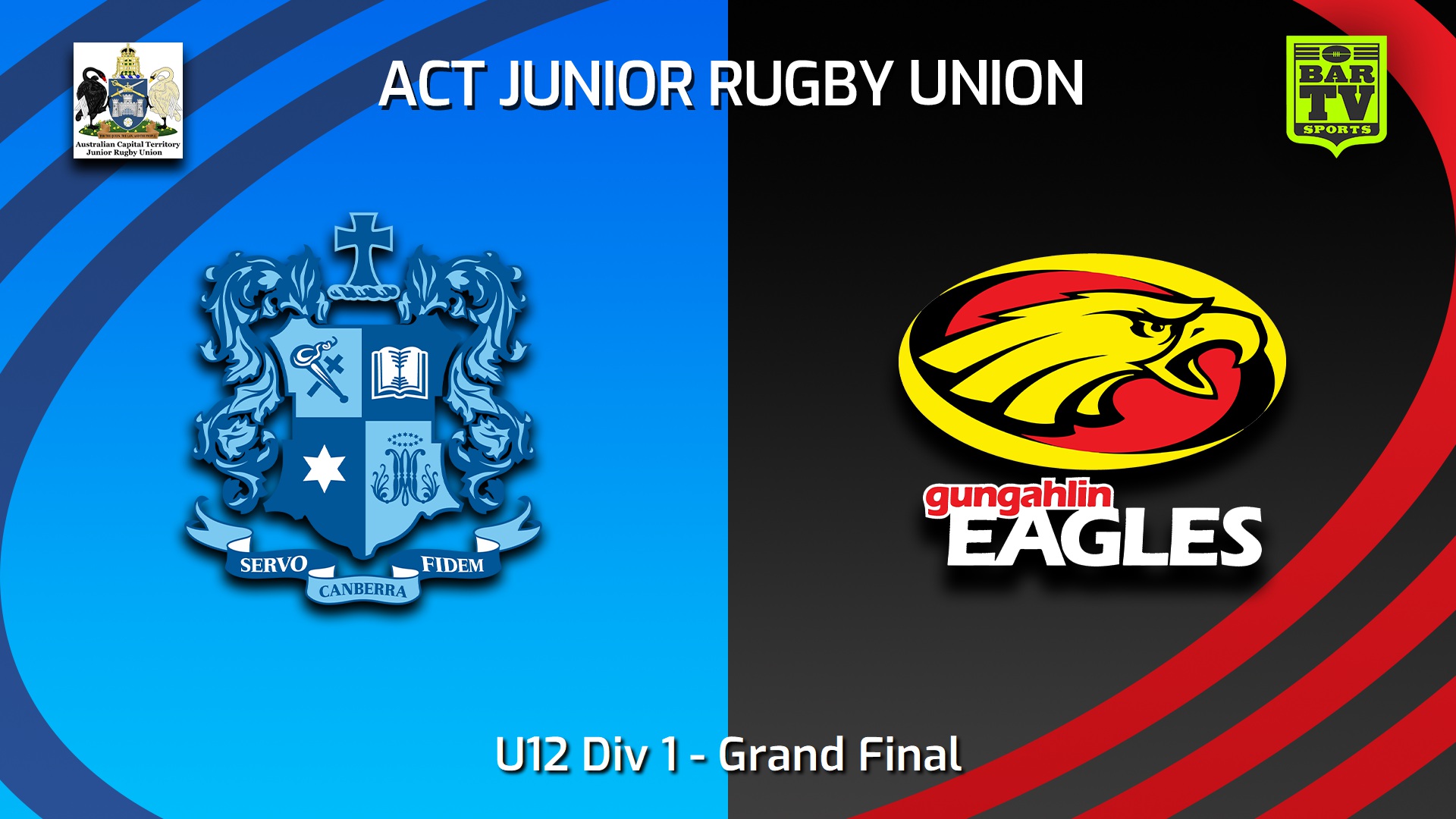 230902-ACT Junior Rugby Union Grand Final - U12 Div 1 - Marist Rugby Club v Gungahlin Eagles Slate Image