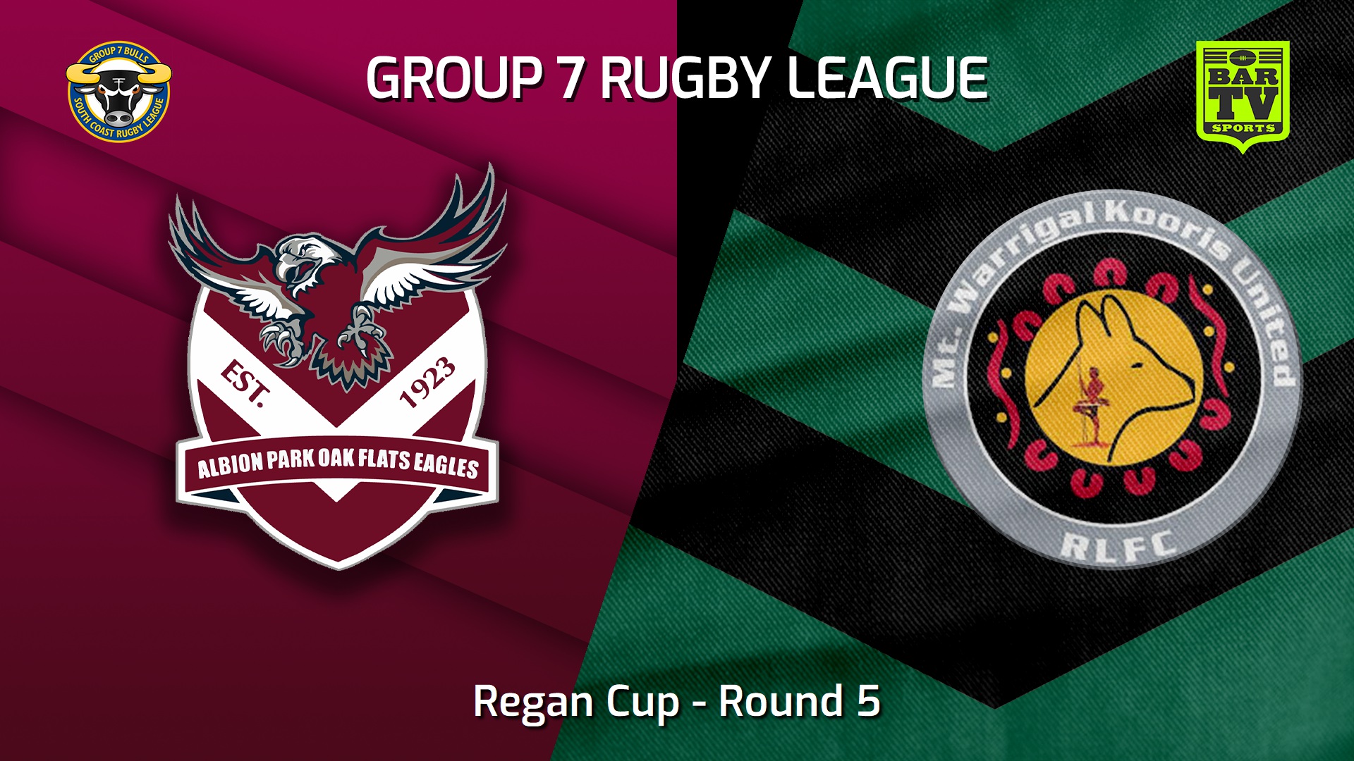 230430-South Coast Round 5 - Regan Cup - Albion Park Oak Flats Eagles v Mt Warrigal Kooris Slate Image