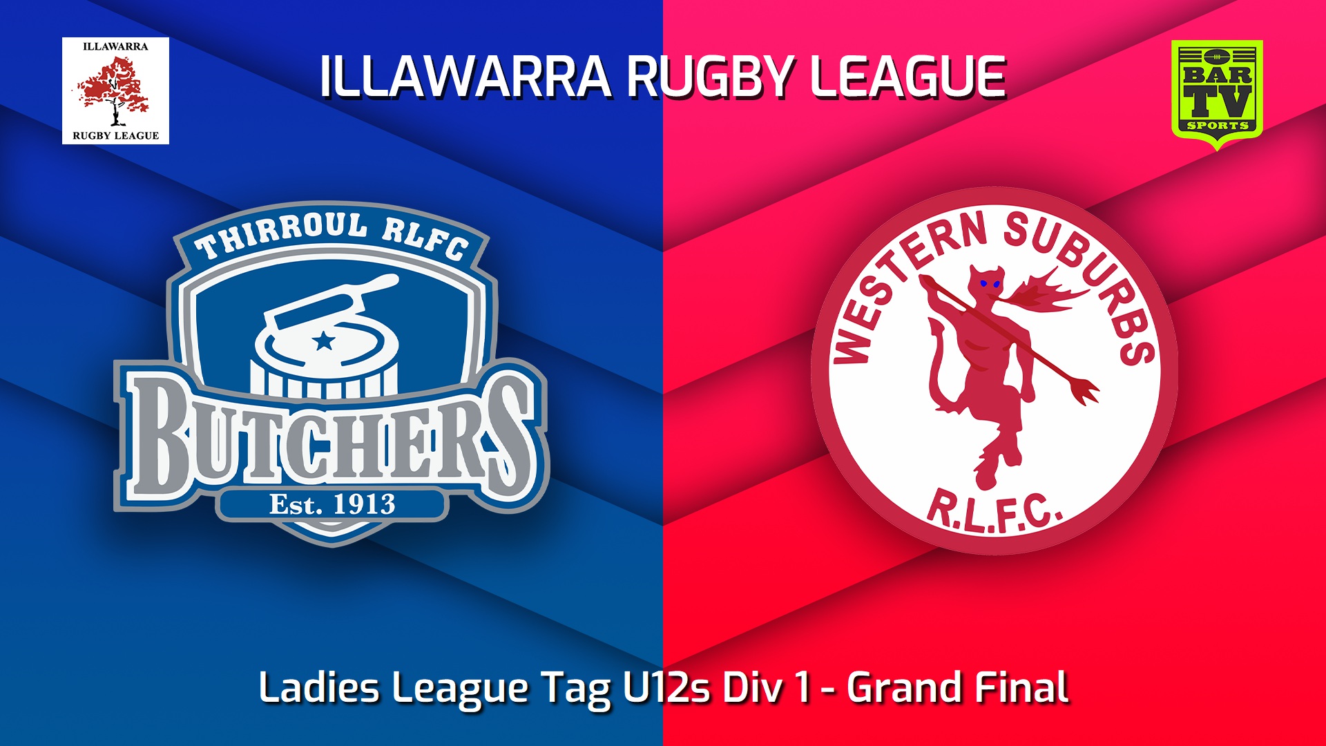 220819-Illawarra Grand Final - Ladies League Tag U12s Div 1 - Thirroul Butchers v Western Suburbs Devils Slate Image