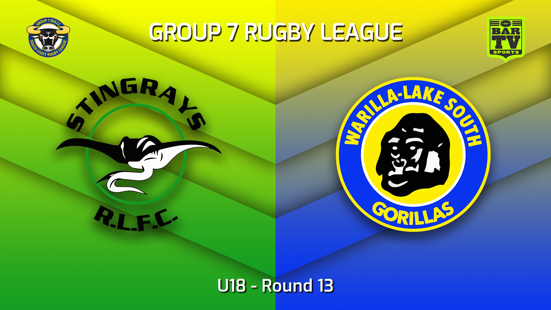 230708-South Coast Round 13 - U18 - Stingrays of Shellharbour v Warilla-Lake South Gorillas Slate Image