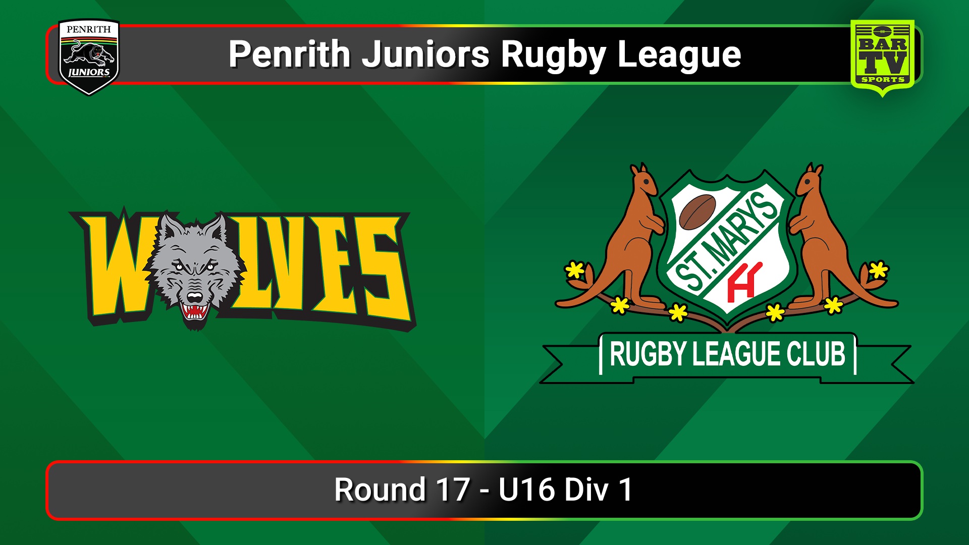 250816-video-Penrith & District Junior Rugby League Round 17 - U16 Div 1 - Windsor Wolves v St Marys Slate Image
