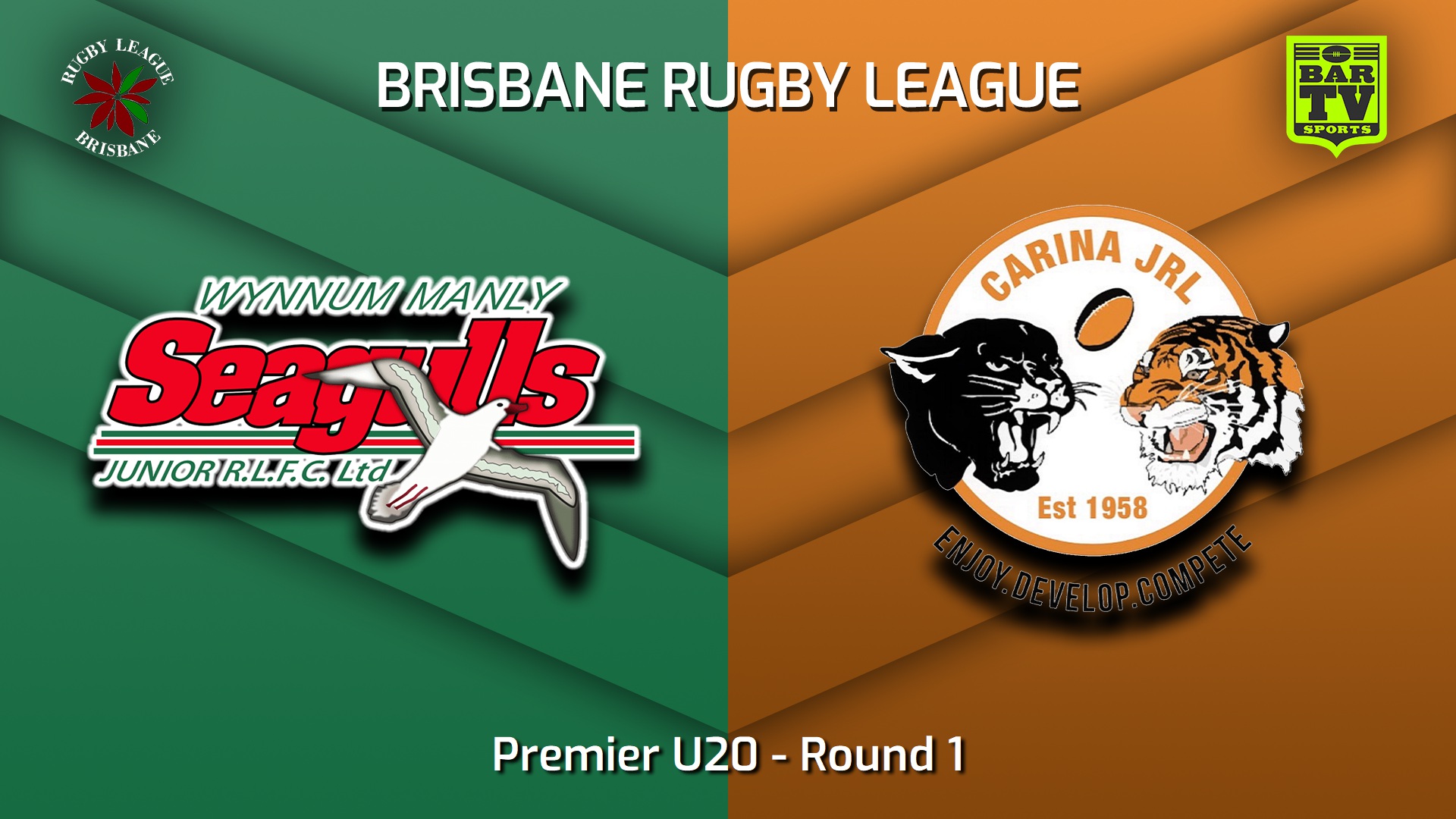 230318-BRL Round 1 - Premier U20 - Wynnum Manly Seagulls Juniors v Carina Juniors Slate Image