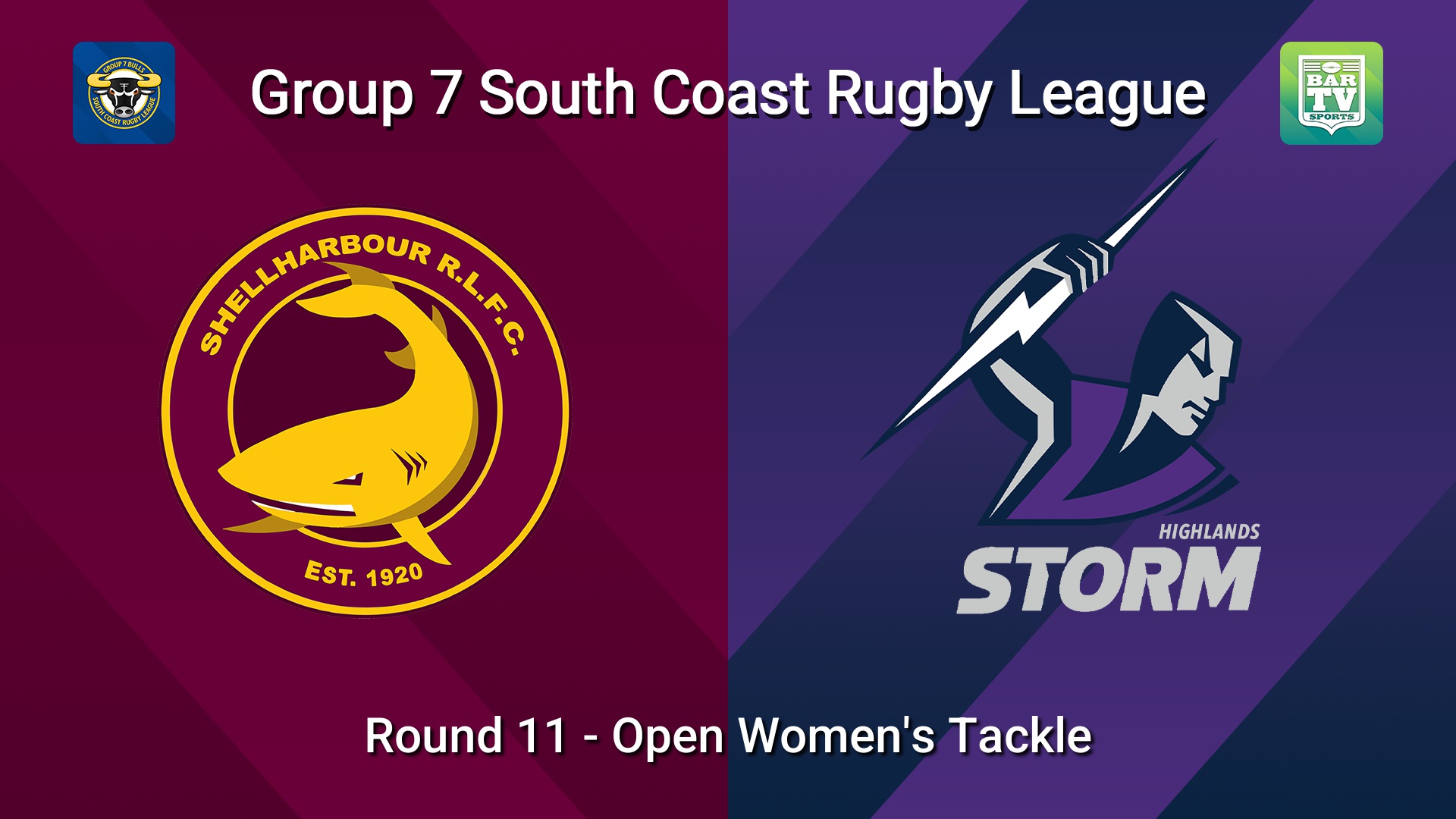 260802-video-South Coast Round 11 - Open Women's Tackle - Shellharbour Sharks v Southern Highlands Storm Slate Image