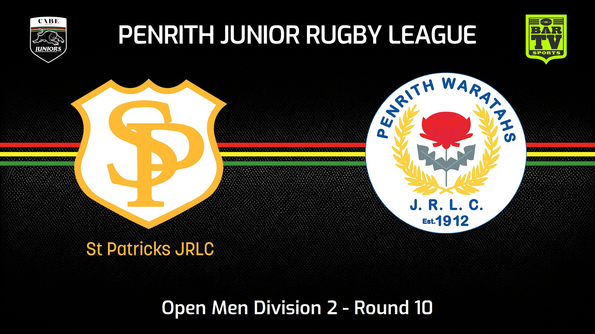 240622-video-Penrith & District Junior Rugby League Round 10 - Open Men Division 2 - St Patricks v Penrith Waratahs Slate Image