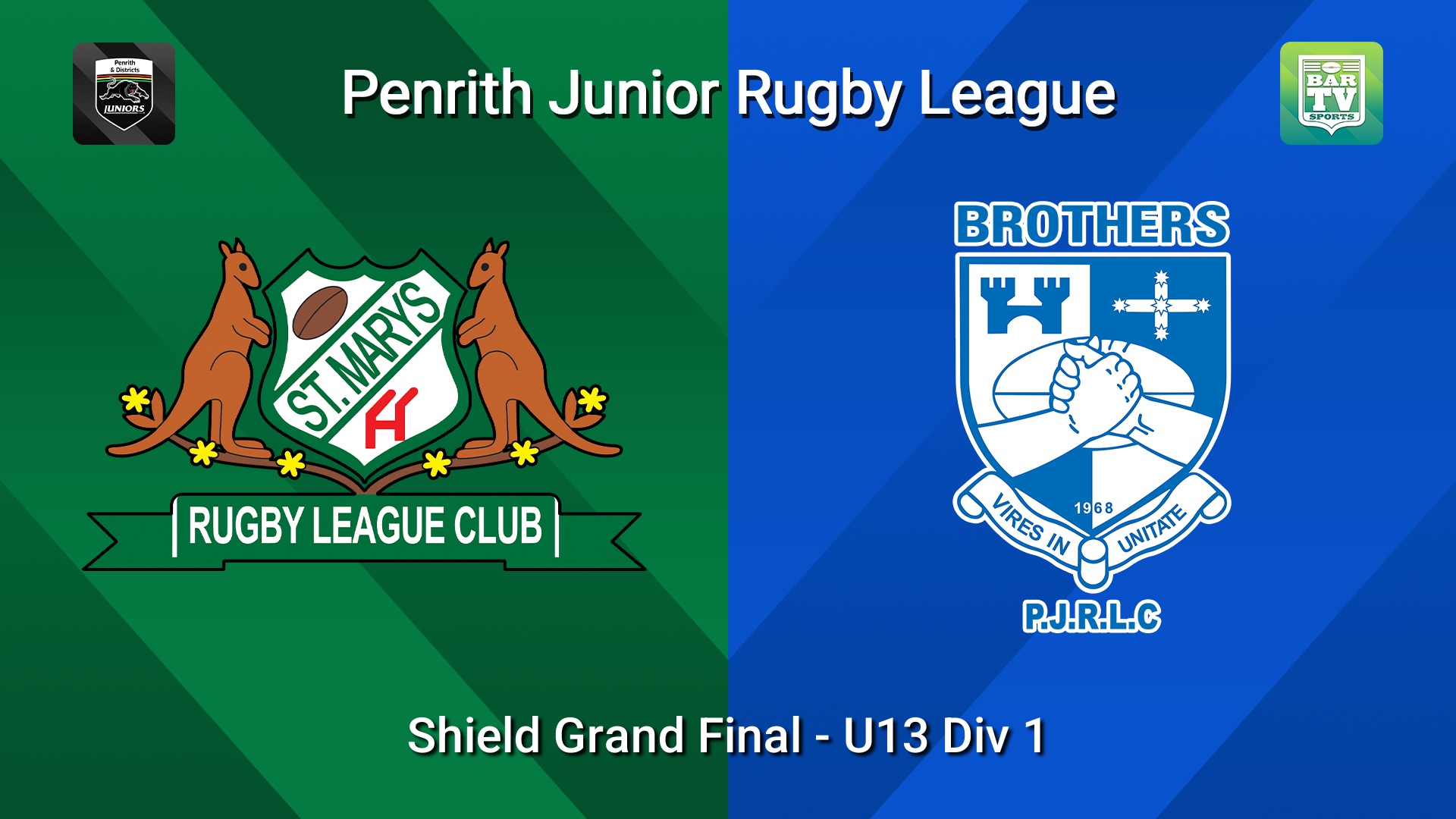 260911-video-Penrith & District Junior Rugby League Shield Grand Final - U13 Div 1 - St Marys v Brothers Slate Image