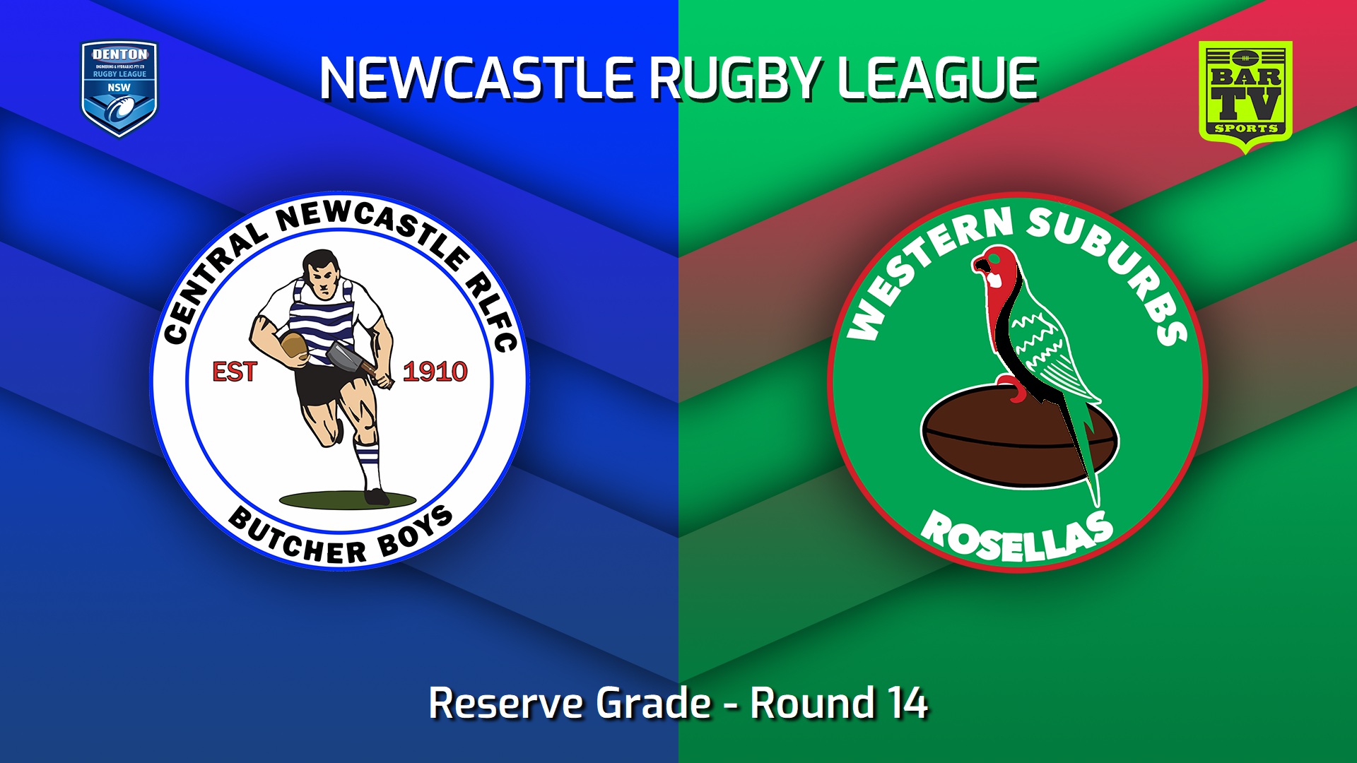 230702-Newcastle RL Round 14 - Reserve Grade - Central Newcastle Butcher Boys v Western Suburbs Rosellas Slate Image
