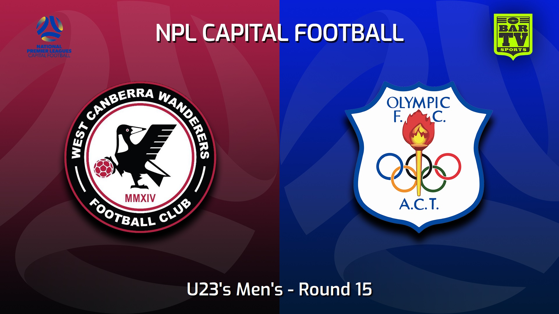 230722-Capital NPL U23 Round 15 - West Canberra Wanderers U23s v Canberra Olympic U23 Slate Image