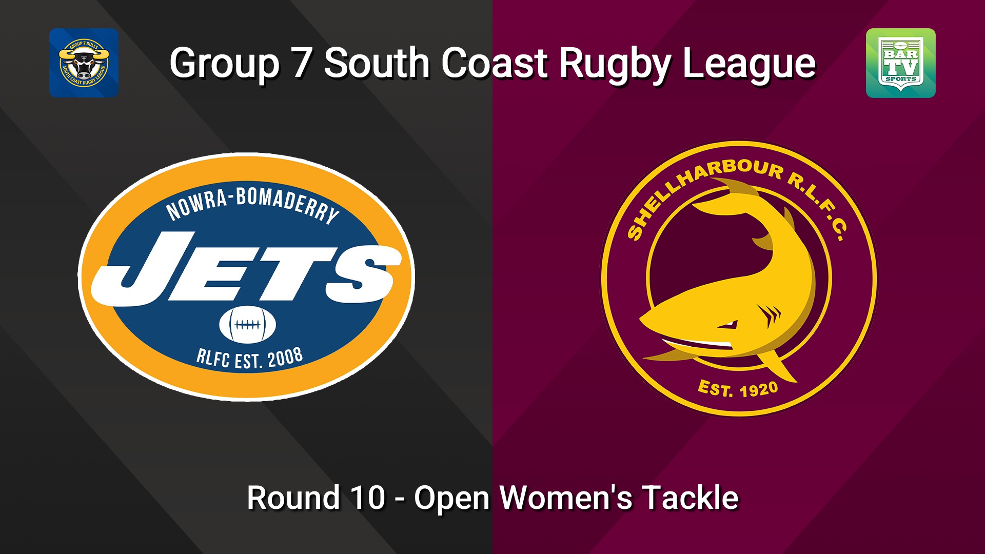 260726-video-South Coast Round 10 - Open Women's Tackle - Nowra-Bomaderry  v Shellharbour Sharks Slate Image