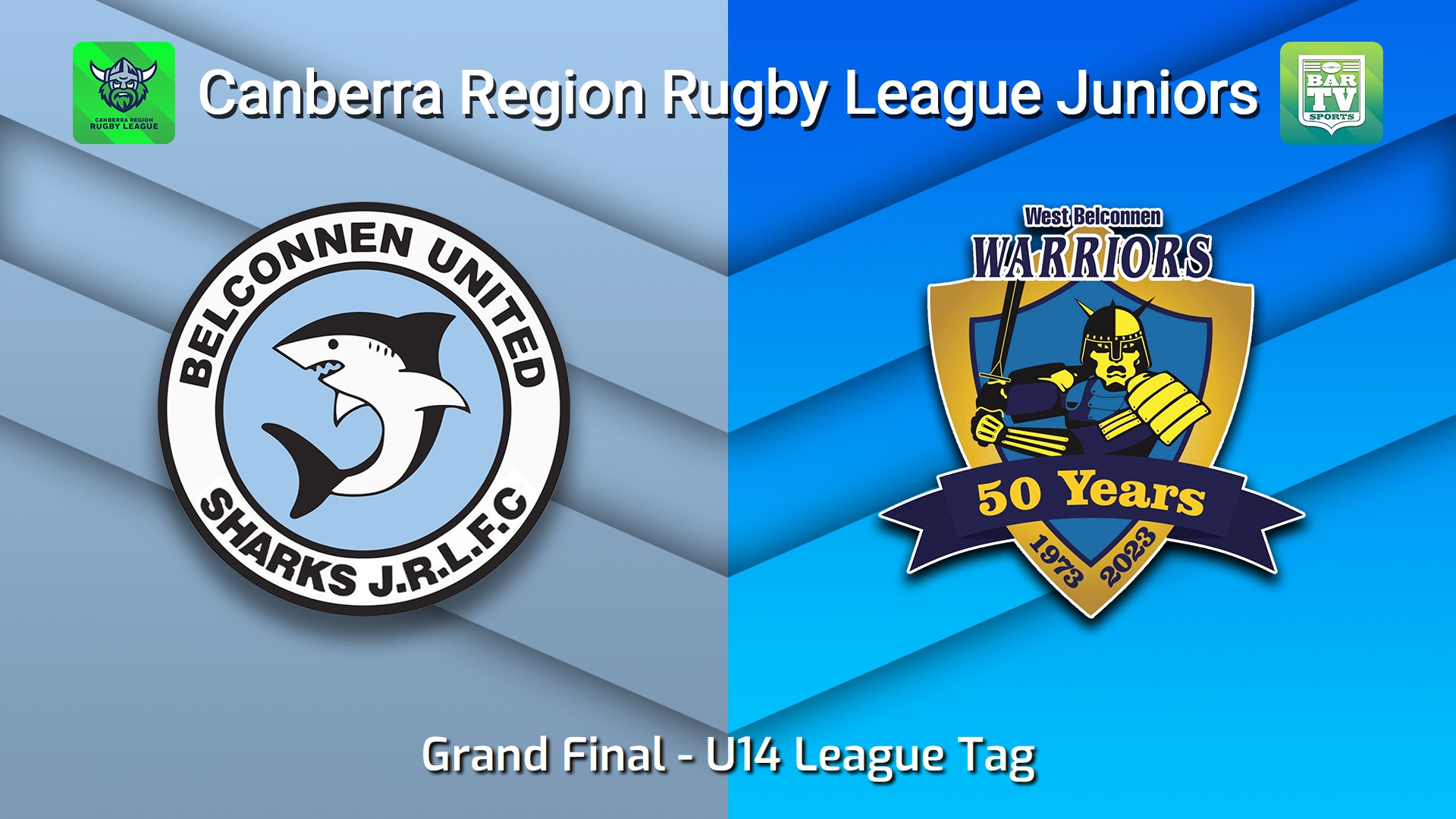 260912-video-Canberra Region Rugby League Juniors Grand Final - U14 League Tag - Belconnen United Sharks Juniors v West Belconnen Warriors Juniors Slate Image