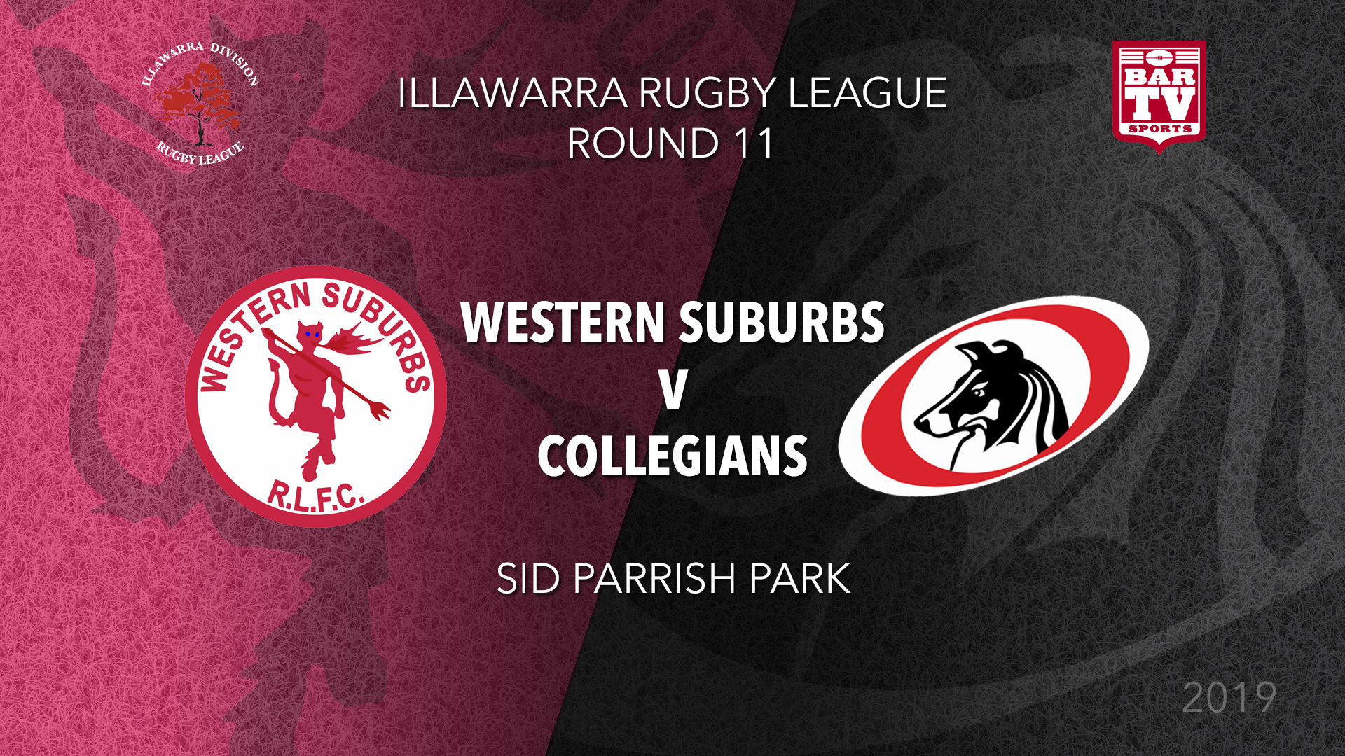 IRL Round 11 - 1st Grade - Western Suburbs RLFC v Collegians RLFC Slate Image
