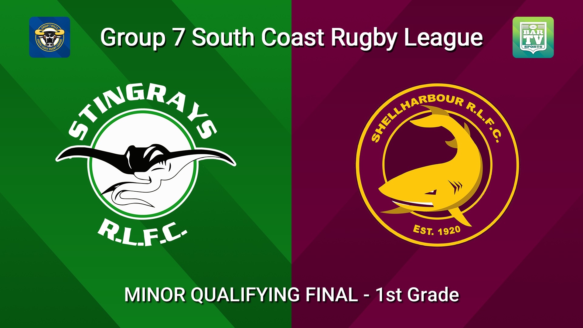 260906-video-South Coast MINOR QUALIFYING FINAL  - 1st Grade - Stingrays of Shellharbour v Shellharbour Sharks Slate Image