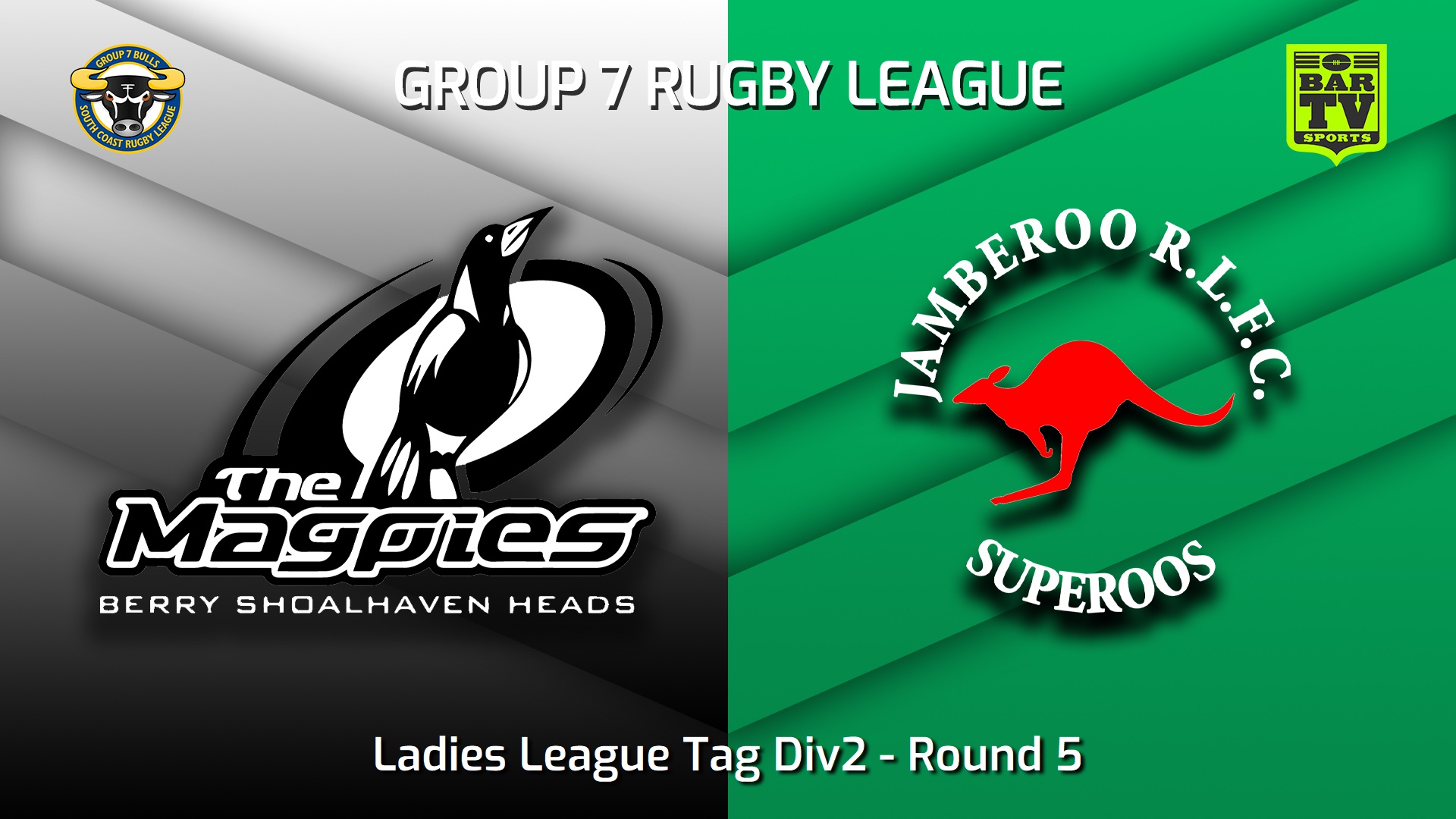 230429-South Coast Round 5 - Ladies League Tag Div2 - Berry-Shoalhaven Heads Magpies v Jamberoo Superoos Slate Image