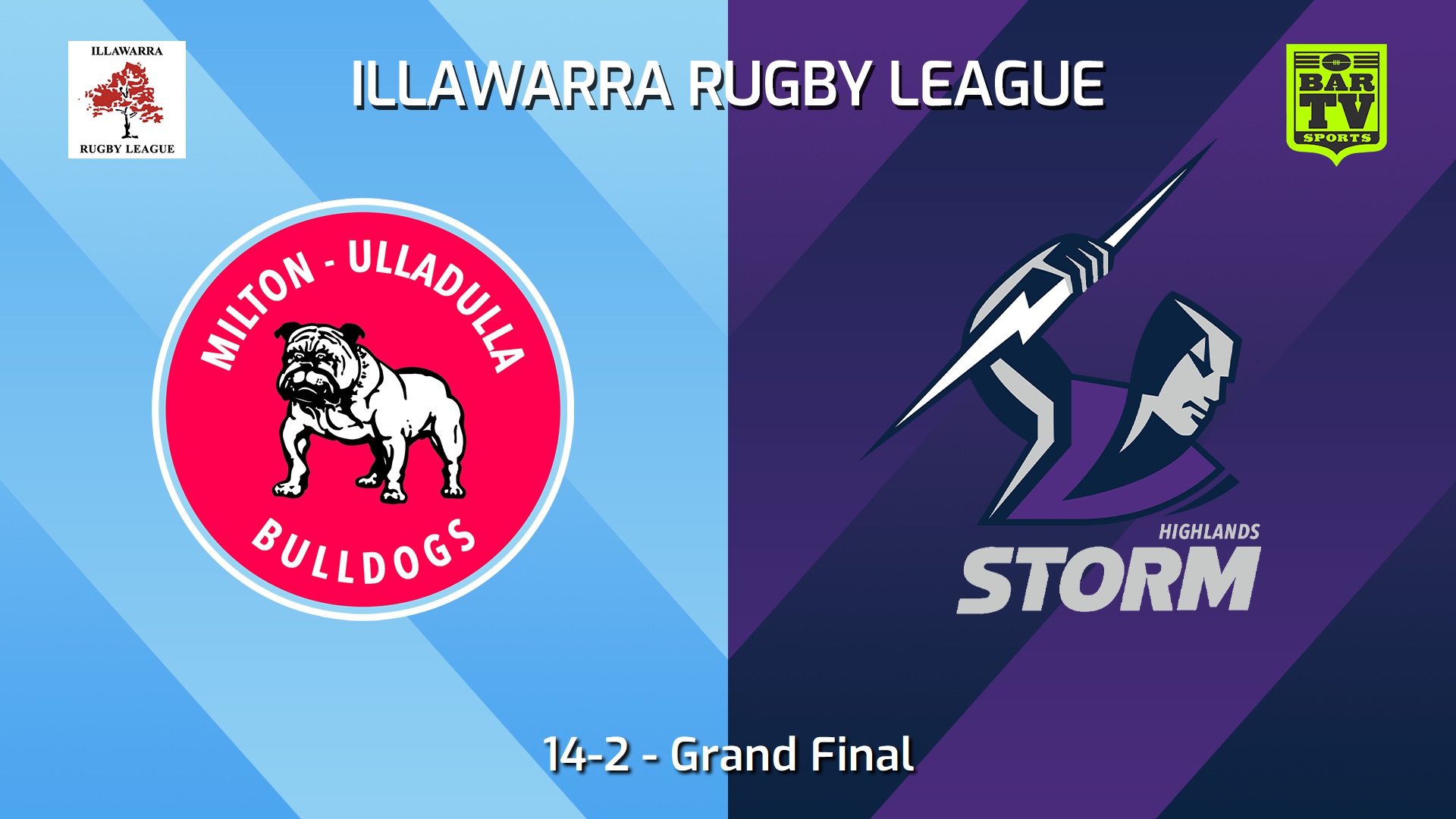 240907-video-Illawarra Rugby League Juniors Grand Final - 14-2 - Milton-Ulladulla Bulldogs v Southern Highlands Storm Slate Image