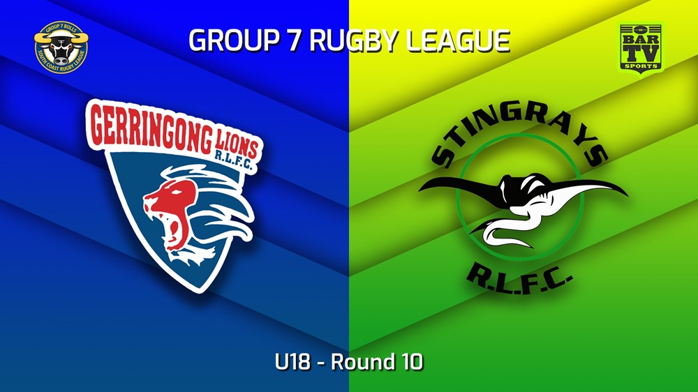 220625-South Coast Round 10 - U18 - Gerringong Lions v Stingrays of Shellharbour Slate Image