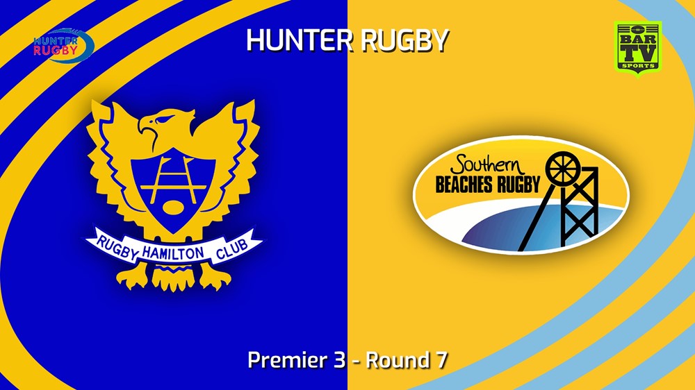 240525-video-Hunter Rugby Round 7 - Premier 3 - Hamilton Hawks v Southern Beaches Slate Image