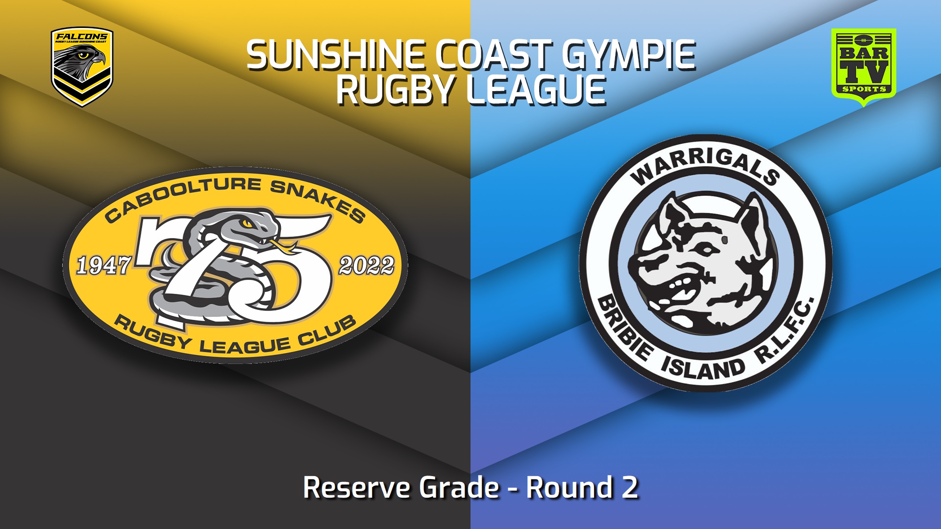 230401-Sunshine Coast RL Round 2 - Reserve Grade - Caboolture Snakes v Bribie Island Warrigals Slate Image