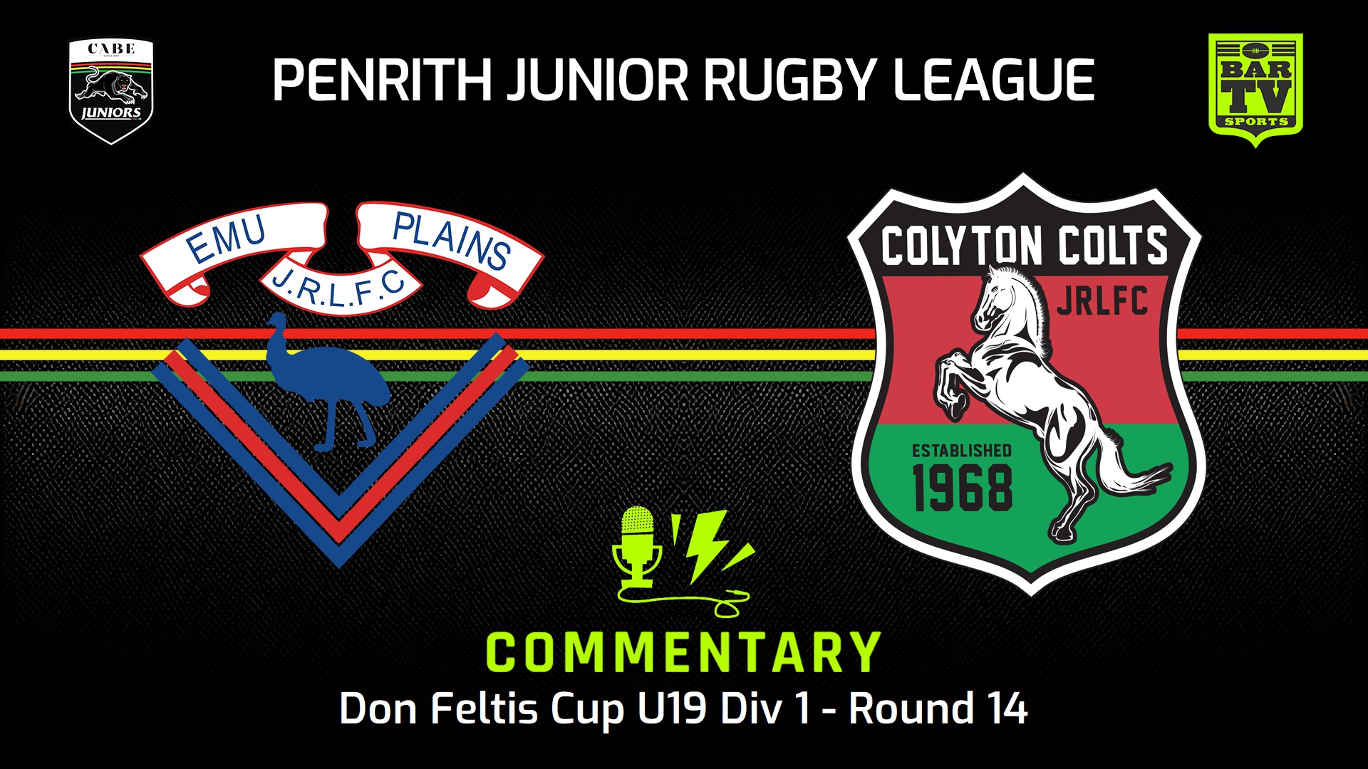 240728-video-Penrith & District Junior Rugby League Round 14 - Don Feltis Cup U19 Div 1 - Emu Plains RLFC v Colyton Colts Slate Image