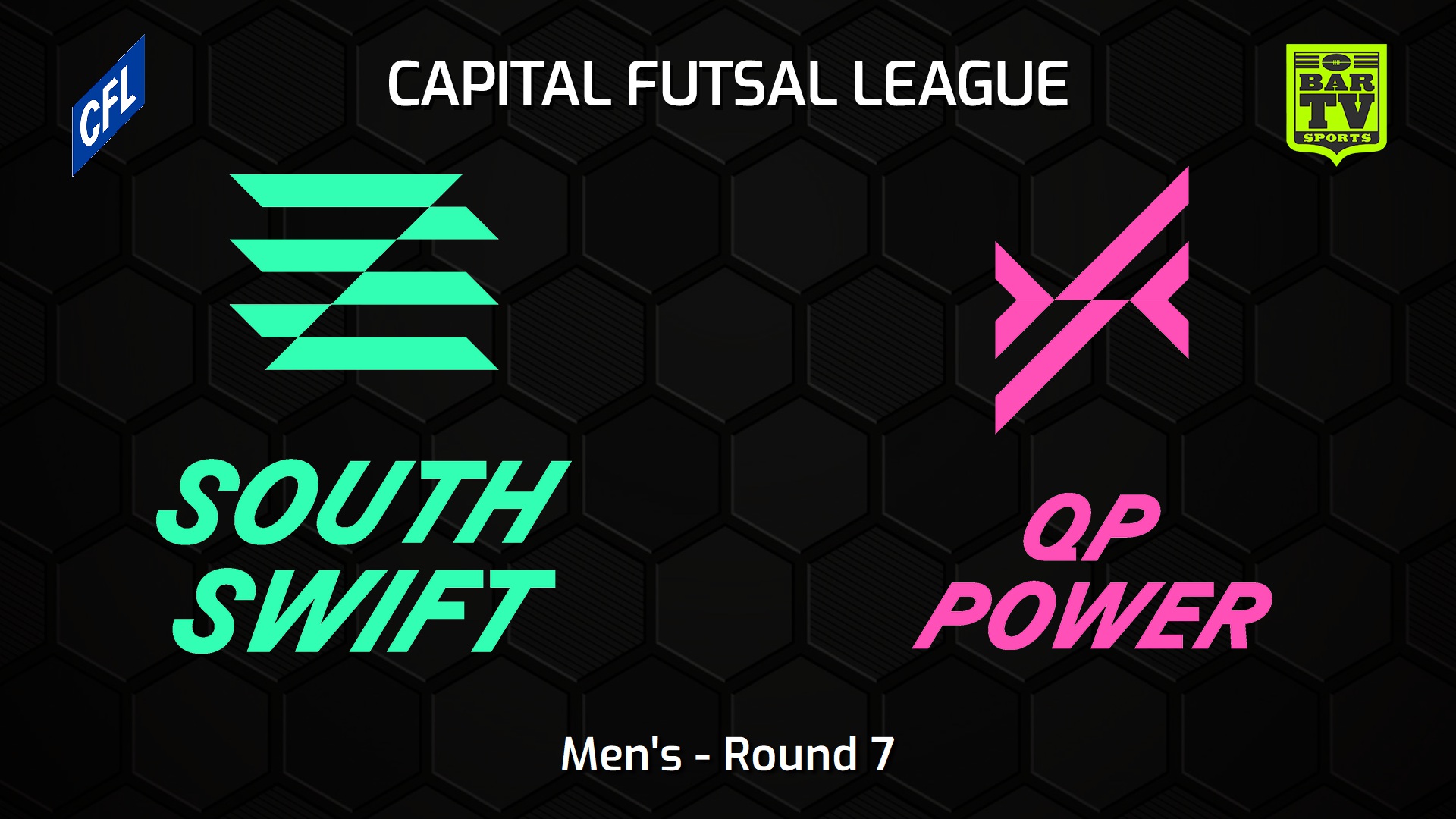 231203-Capital Football Futsal Round 7 - Men's - South Canberra Swift v Queanbeyan-Palerang Power Slate Image