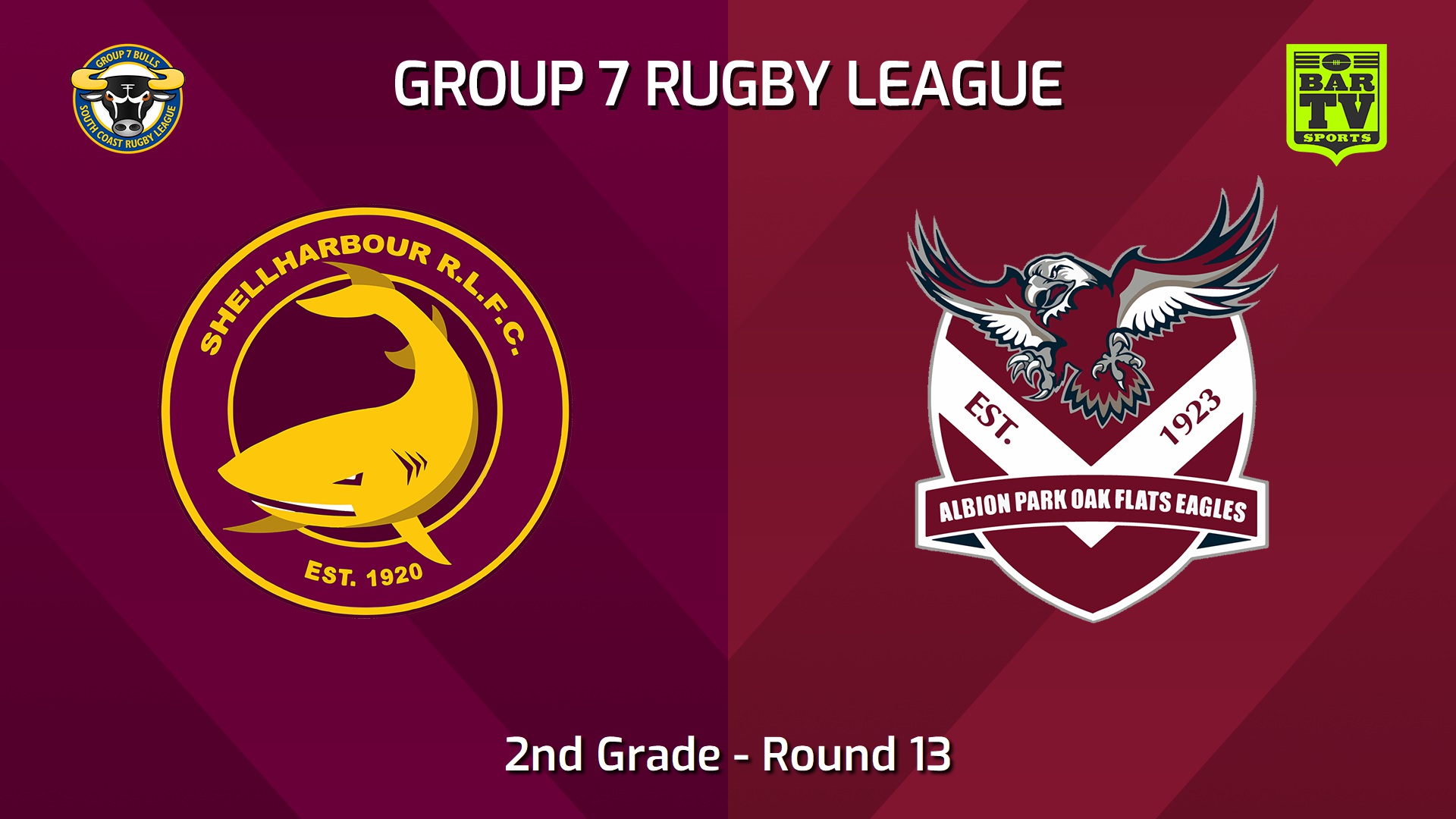 240706-video-South Coast Round 13 - 2nd Grade - Shellharbour Sharks v Albion Park Oak Flats Eagles Slate Image